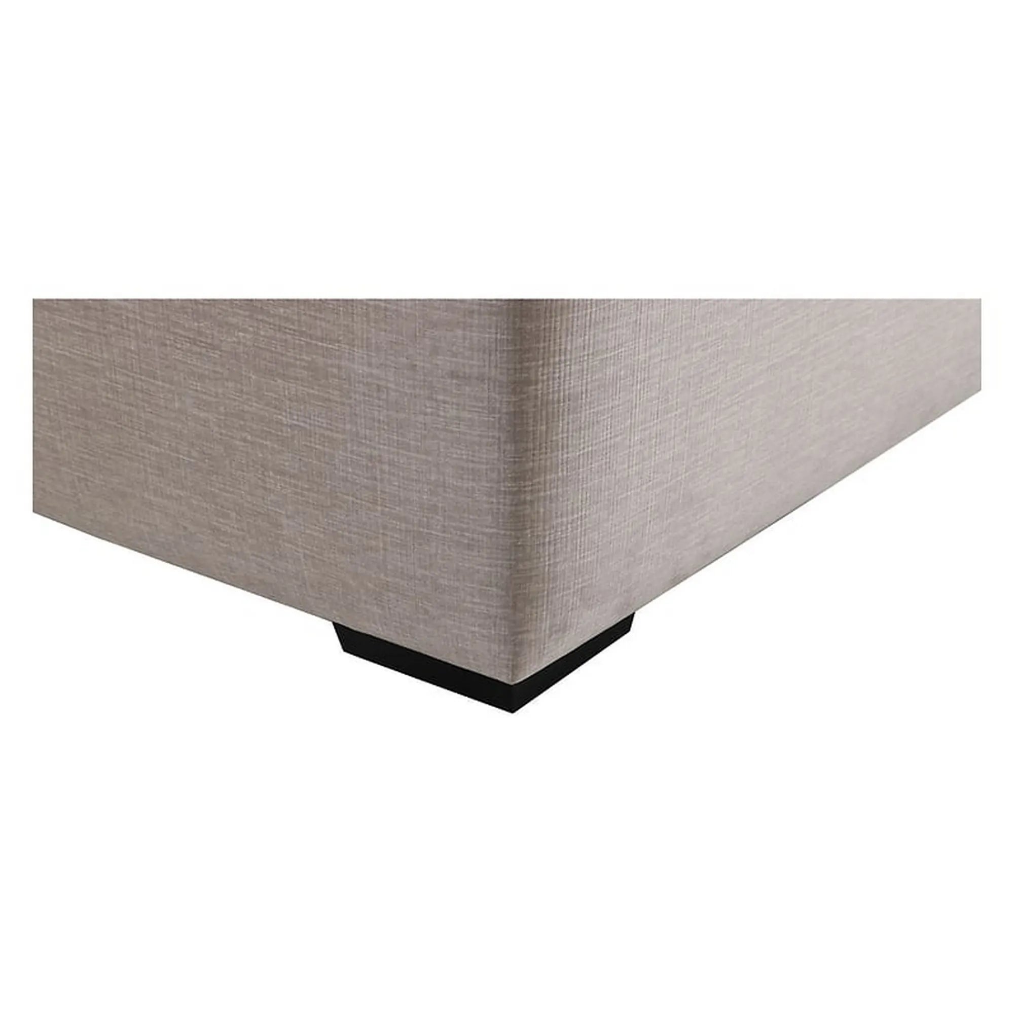 Pat ELLA 160x200, stofa catifelata bej - Voss 28, cu somiera si spatiu depozitare