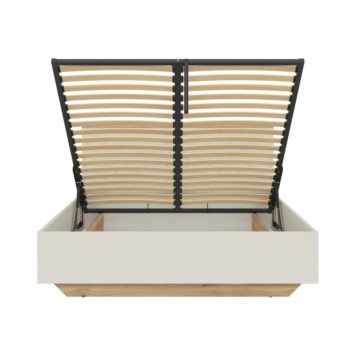 Pat GLAMOUR 160x200, casmir/stejar, PAL, cu somiera