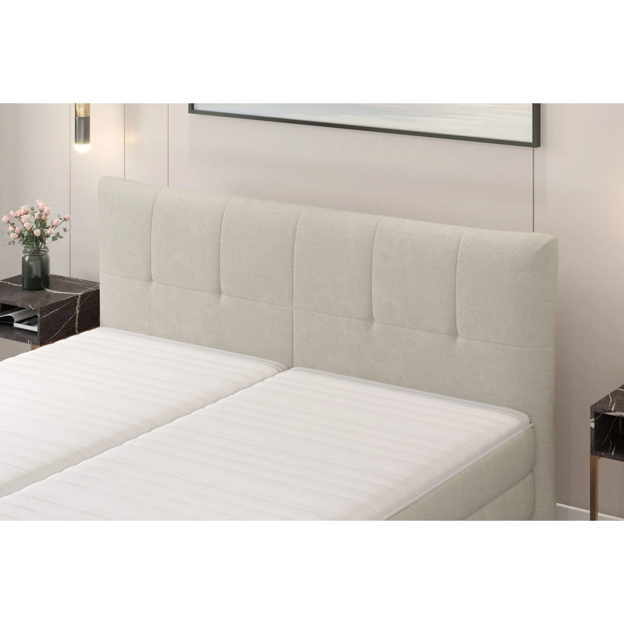 Pat JOLIN 140x200, personalizabil materiale Gama Premium, cu saltea, spatiu depozitare si pistoane