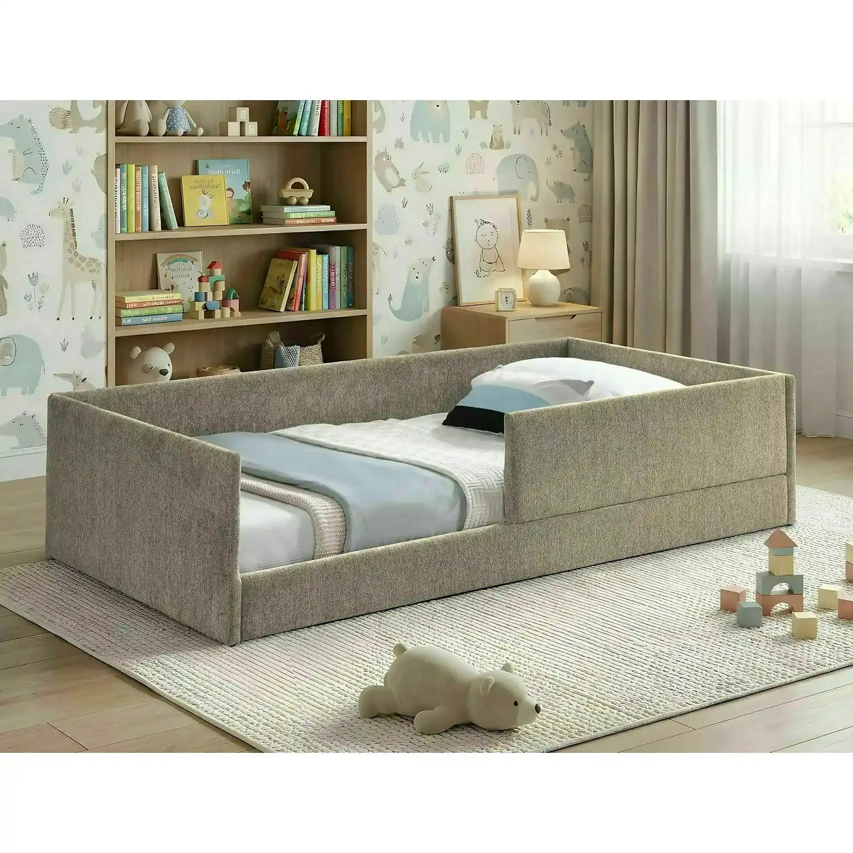 Pat LEO 90x180, bej închis, stofă