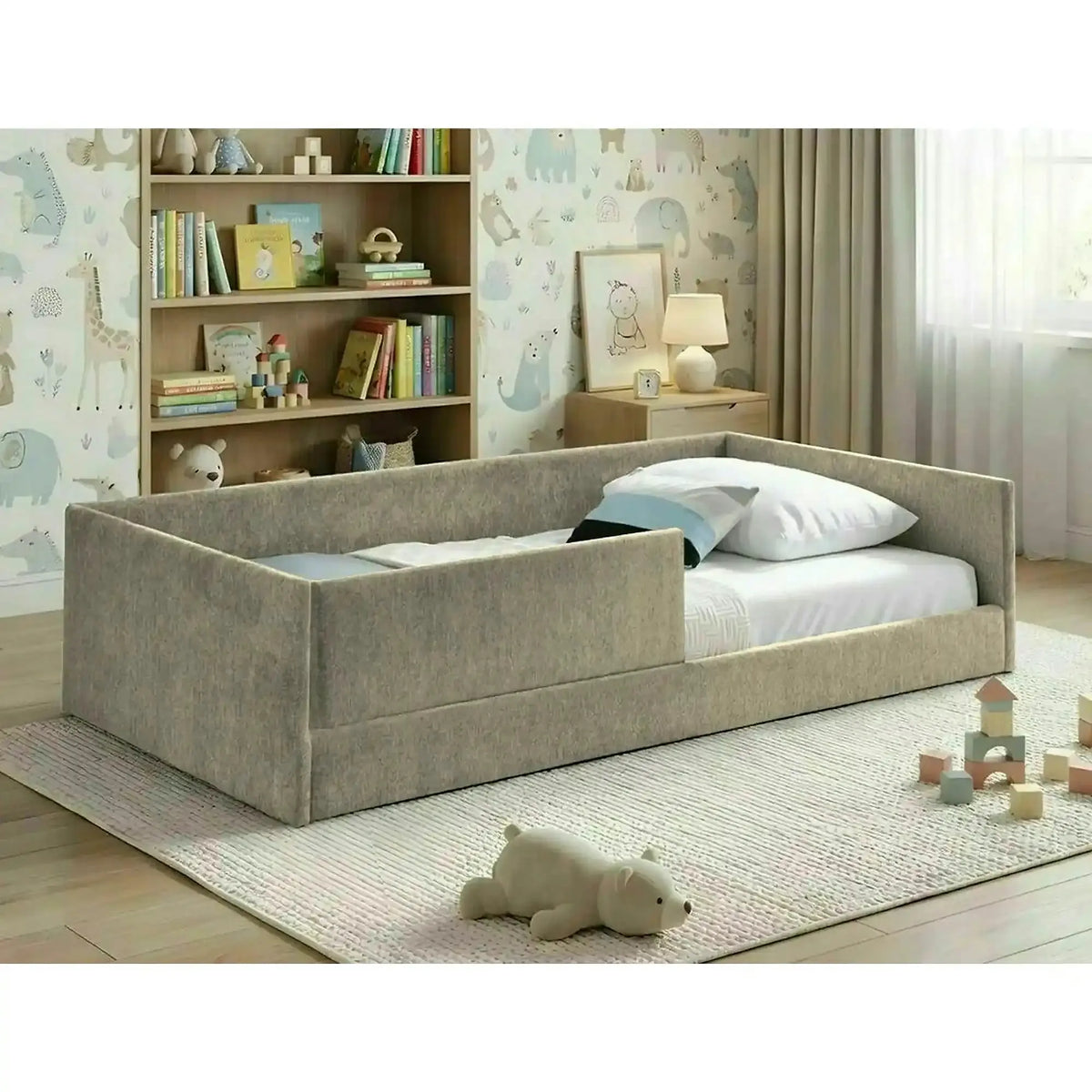 Pat LEO 90x180, bej închis, stofă