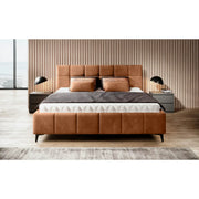 Pat NAOMI SR 160x200, personalizabil, somiera metalica si sistem de reglare