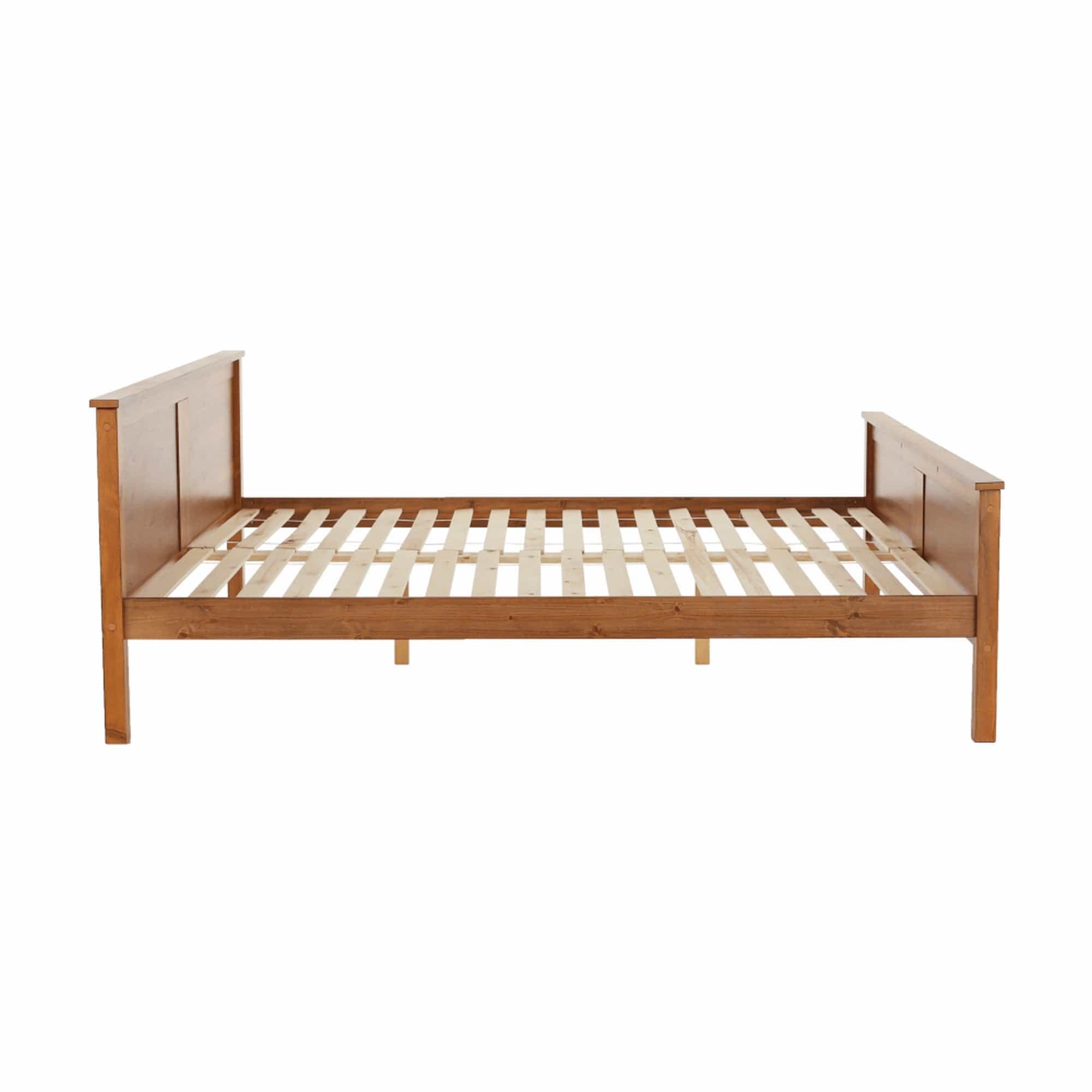 Pat PROVO 160x200, stejar, lemn, cu somiera