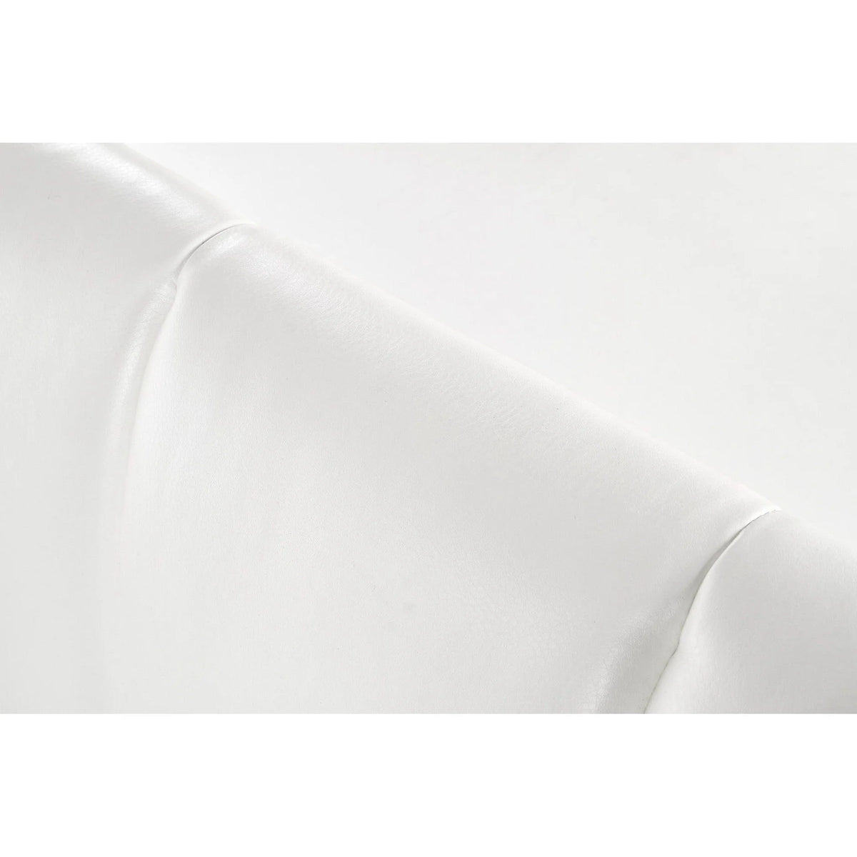 Pat SANDY 160x200, alb, piele ecologica/lemn, cu somiera