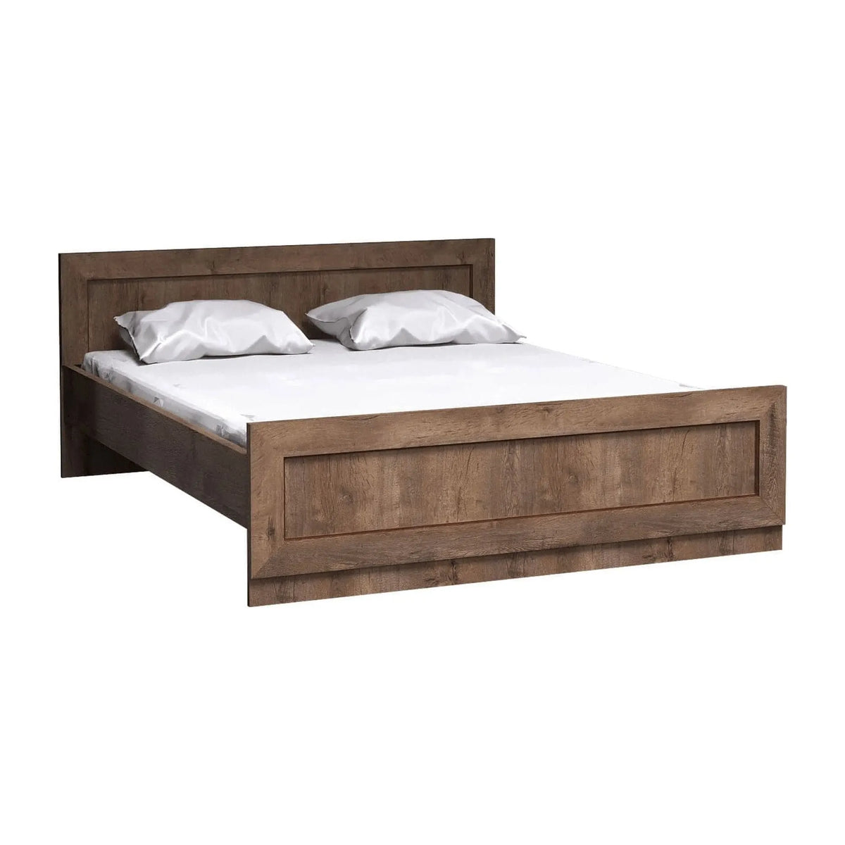 Pat TEDY Typ T20 160x200, stejar lefkas, PAL melaminat, cu somiera