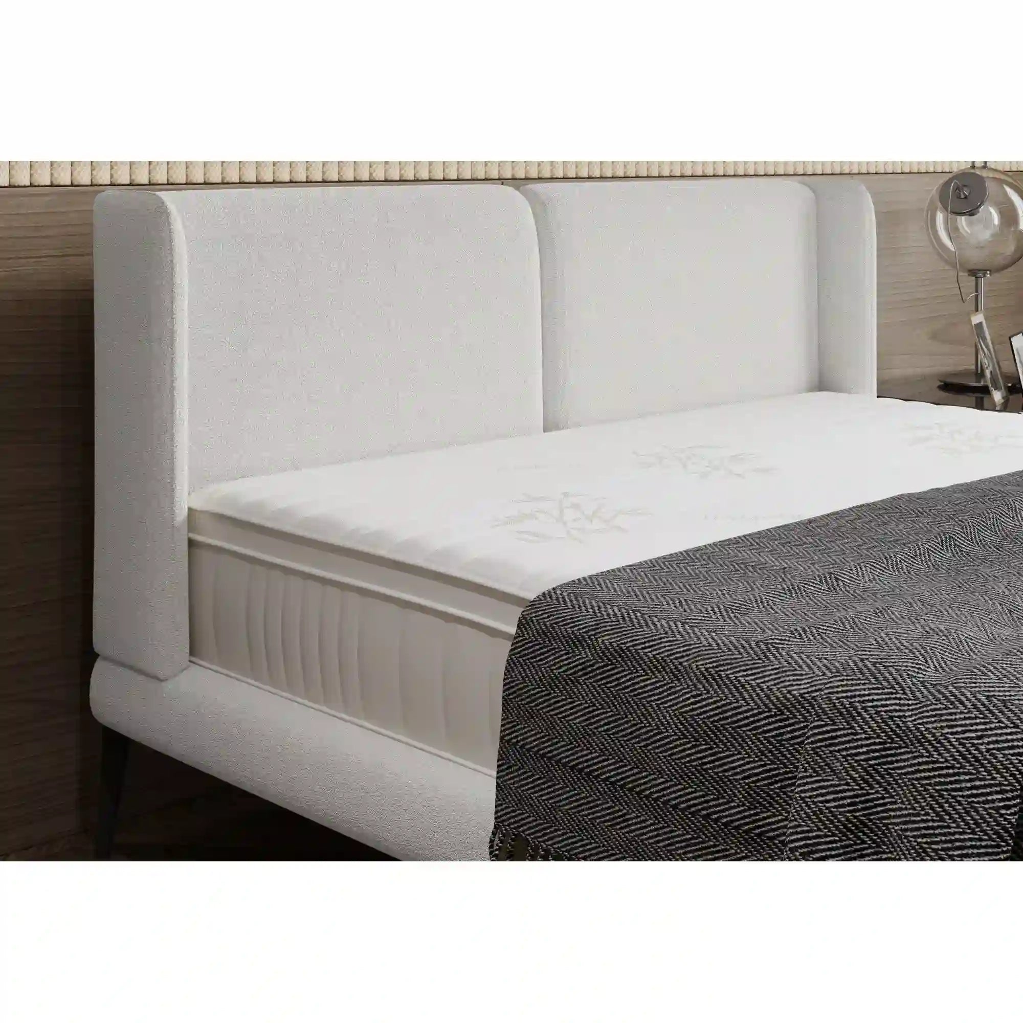 Pat TESSINA 160x200, personalizabil materiale Gama Premium, cu somiera