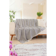 Patura 670TBH1705, gri inchis, bumbac/poliester, 170x200 cm