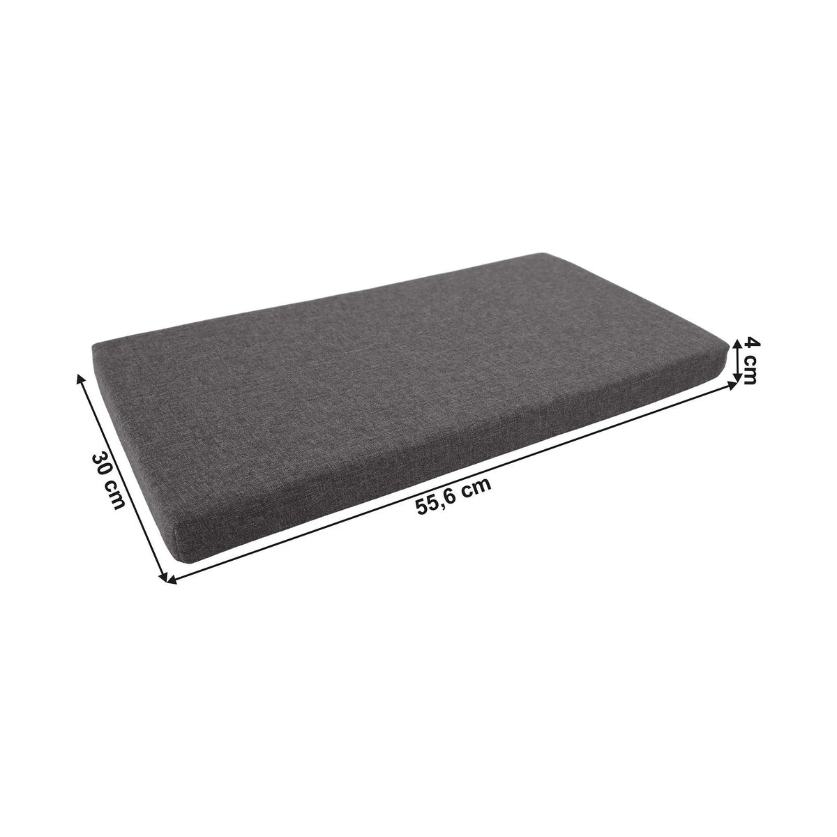 Perna BERGI NEW, gri, material textil, 56x30x4 cm