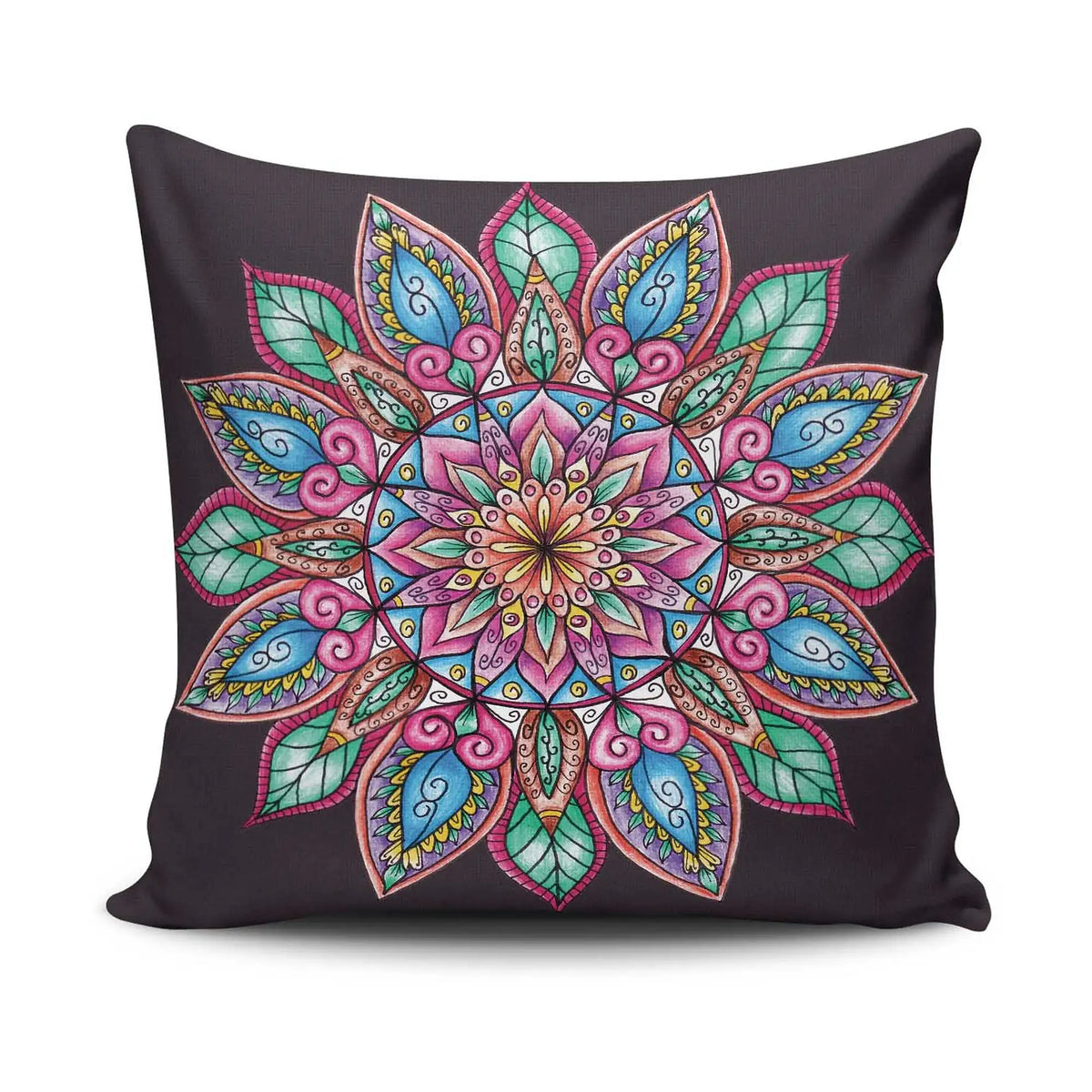 Perna MANDALA-14, multicolor, bumbac/poliester, 43x43 cm