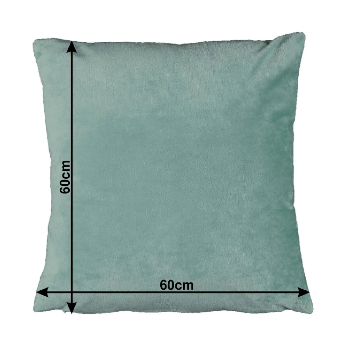 Perna OLAJA TIPUL 10, verde menta - Velvet 56, tesatura catifelata, cu husa detasabila, 60x60 cm