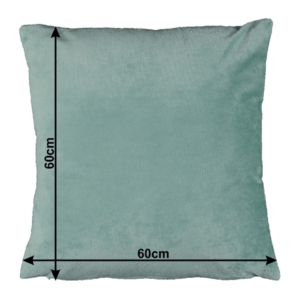 Perna OLAJA TIPUL 10, verde menta - Velvet 56, tesatura catifelata, cu husa detasabila, 60x60 cm