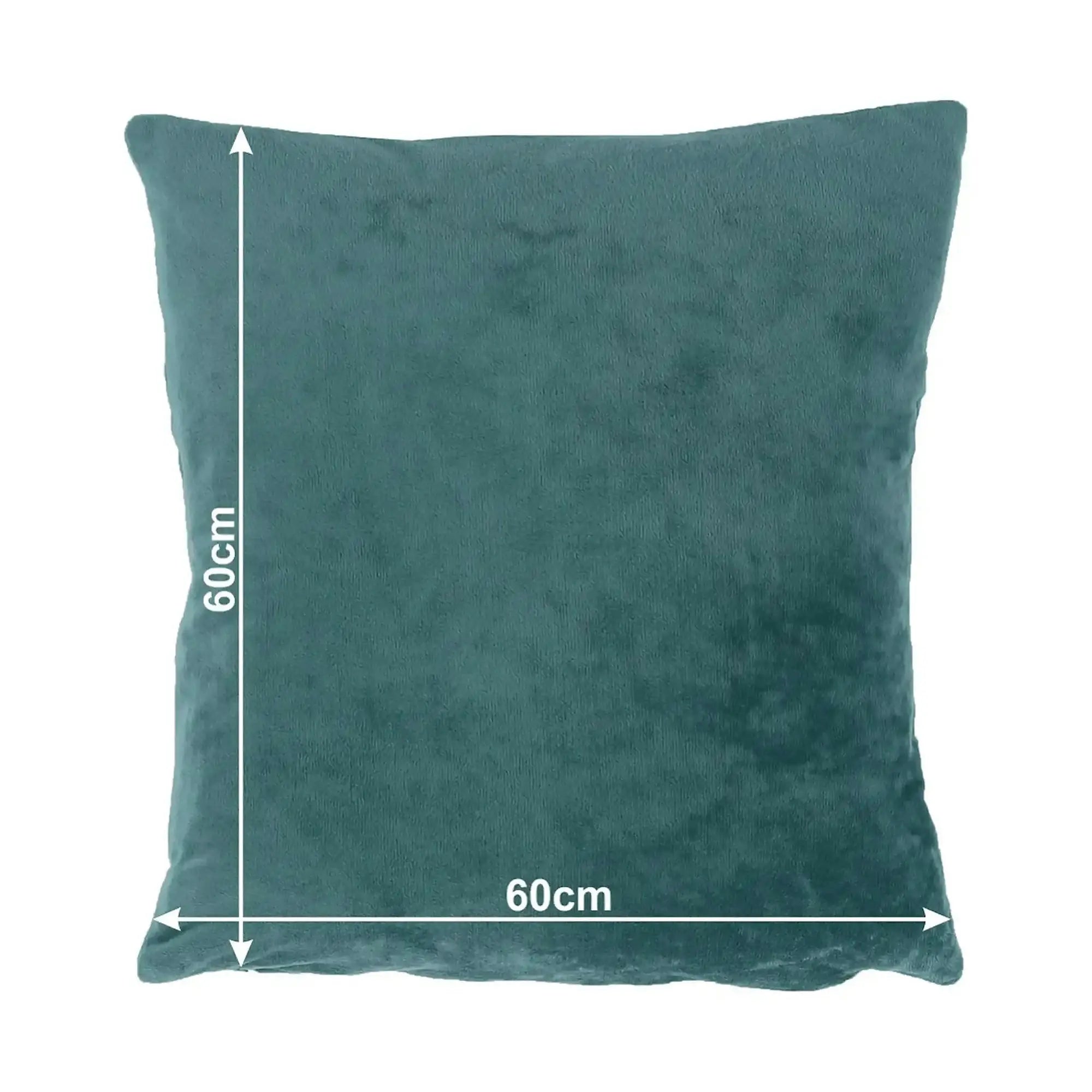 Perna OLAJA TIPUL 5, turcoaz, tesatura catifelata, cu husa detasabila, 60x60 cm
