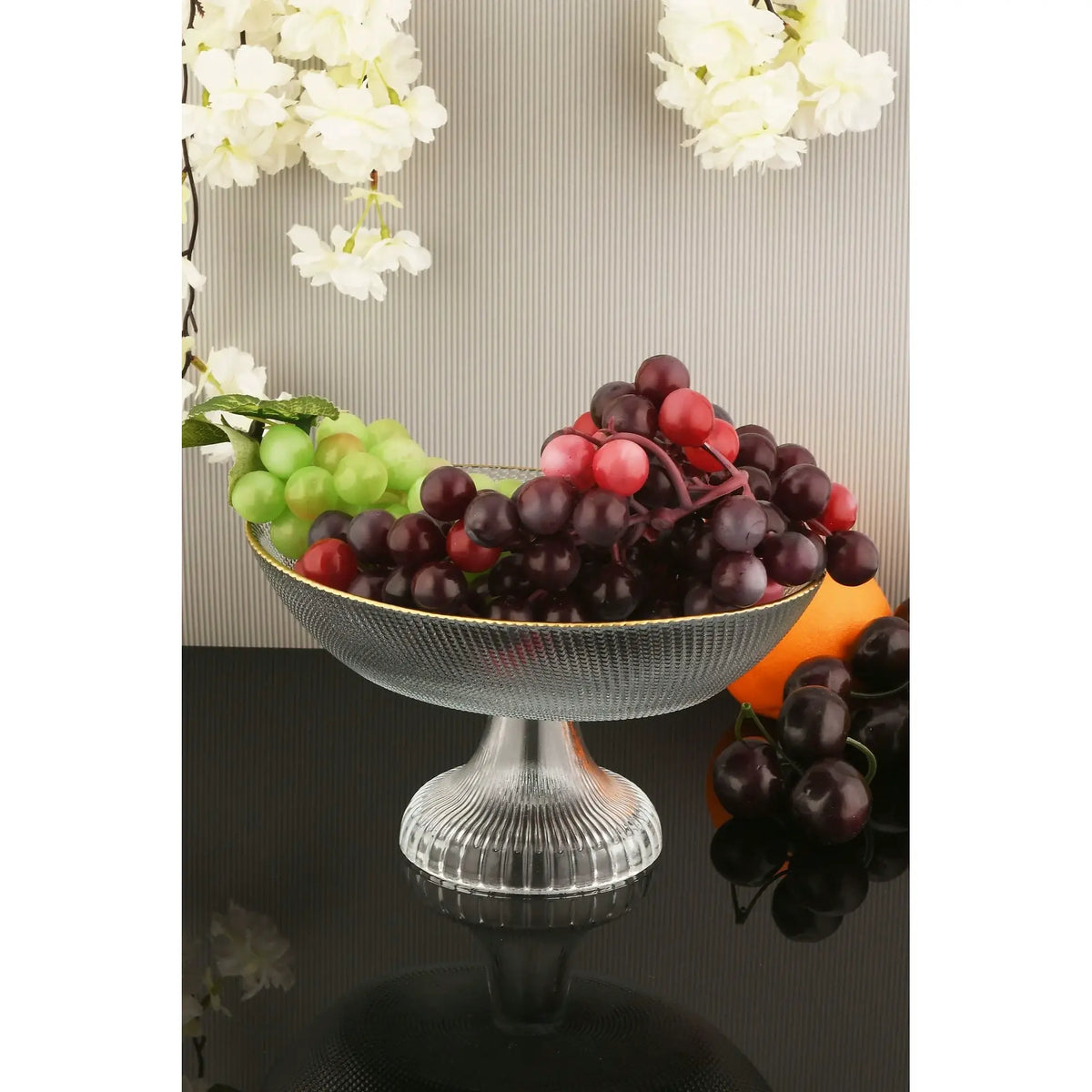 Platou fructe DAMLA 1AKAY23, transparent, sticlă