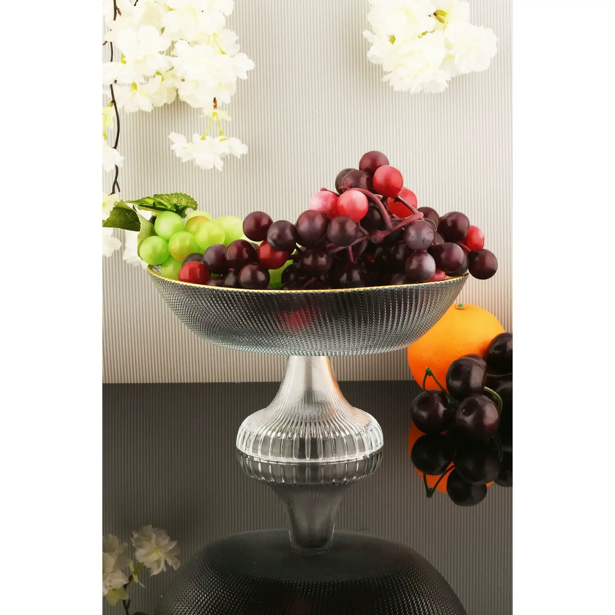 Platou fructe DAMLA 1AKAY23, transparent, sticlă