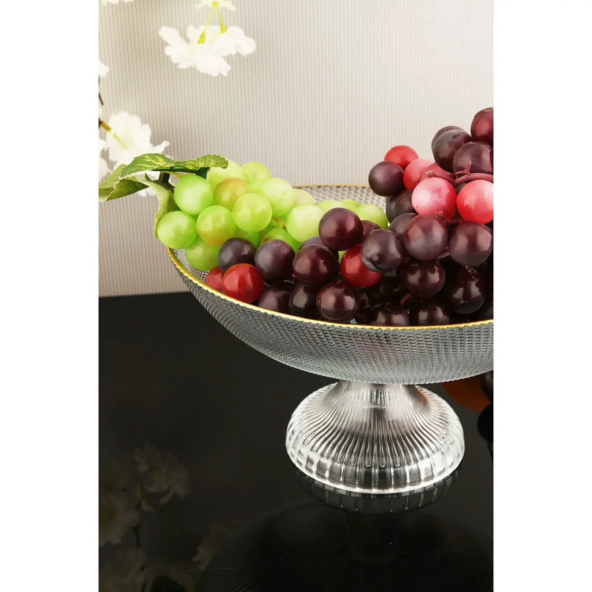 Platou fructe DAMLA 1AKAY23, transparent, sticlă