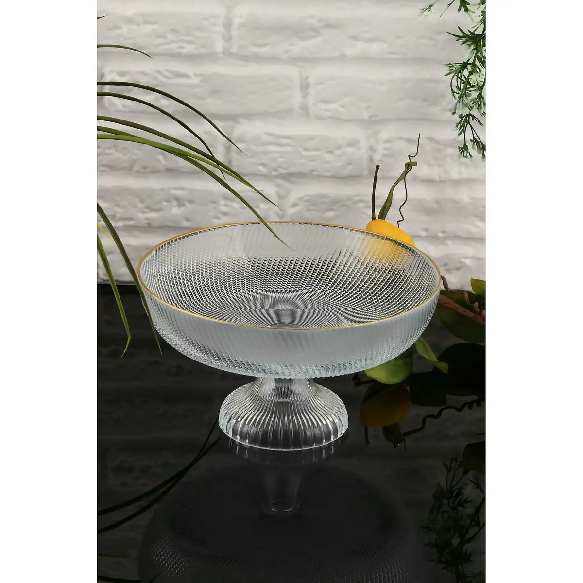 Platou fructe DAMLA 1AKAY24, transparent, sticlă