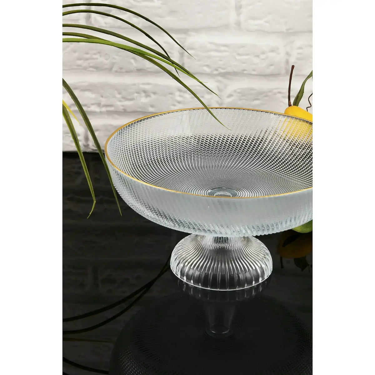 Platou fructe DAMLA 1AKAY24, transparent, sticlă