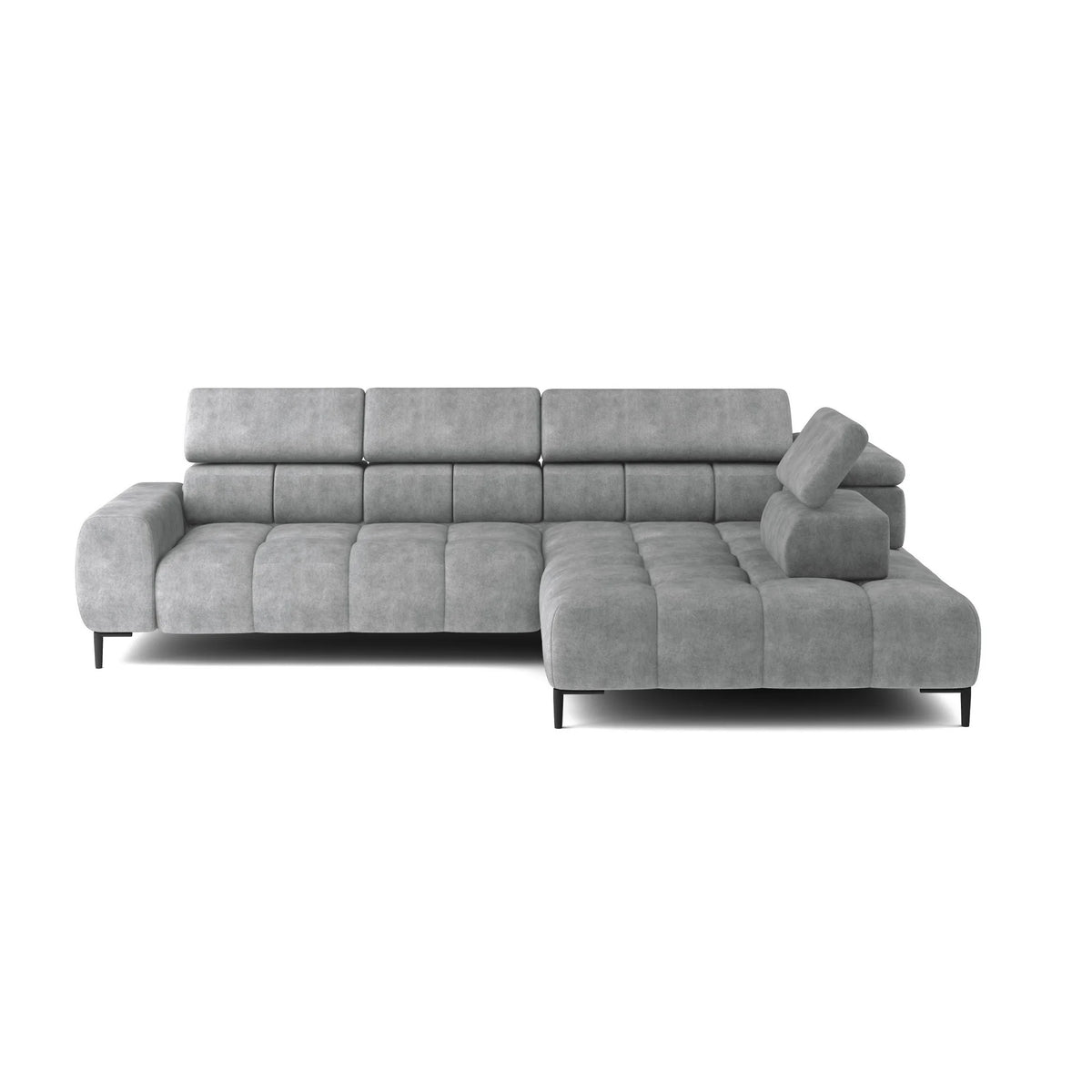 Coltar PLAZA L, personalizabil materiale gama Oferta Avantaj, cu reglaj electric si tetiere reglabile, 300x216x99 cm