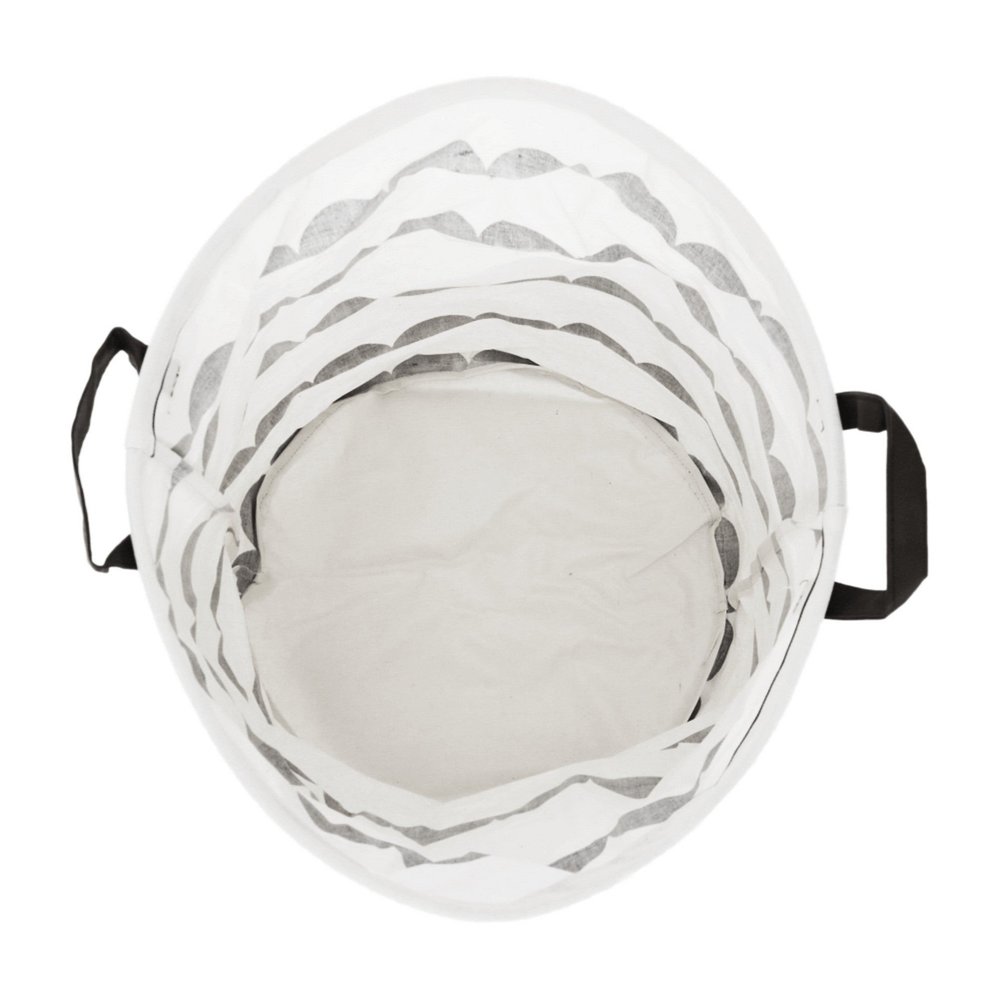 Cos de rufe PLEJO TYP 2, alb/negru, tesatura, 40x40x50 cm