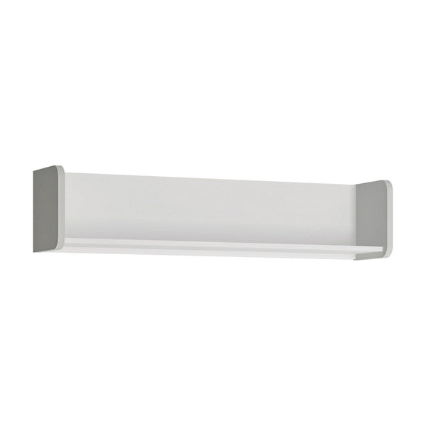 Polita ALBI, alb, PAL laminat, 118x24x26 cm