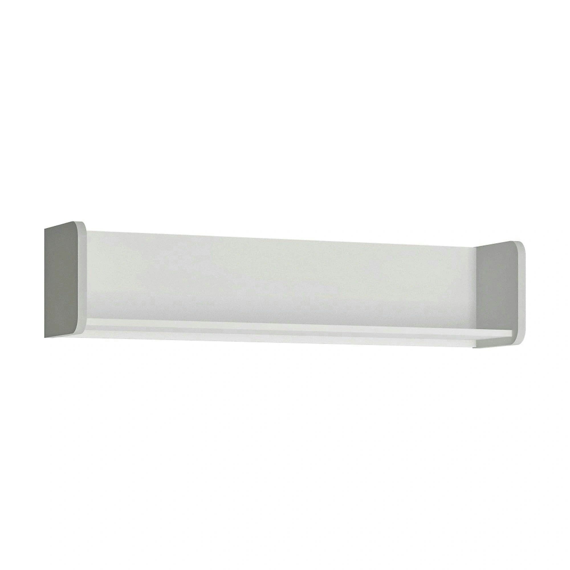 Polita ALBI, alb, PAL laminat, 118x24x26 cm