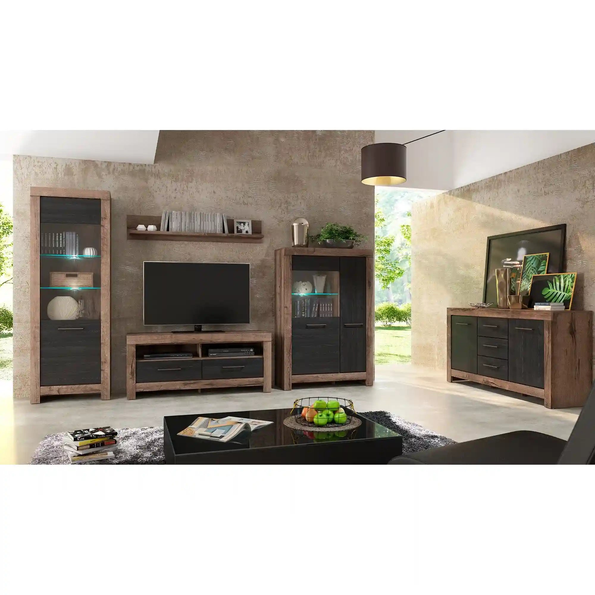 Polita BALIN, stejar, PAL, 140x24x25 cm