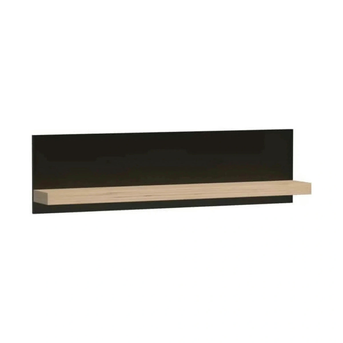 Polita CALI C9, stejar artisan/negru, PAL laminat, 120x18x32 cm