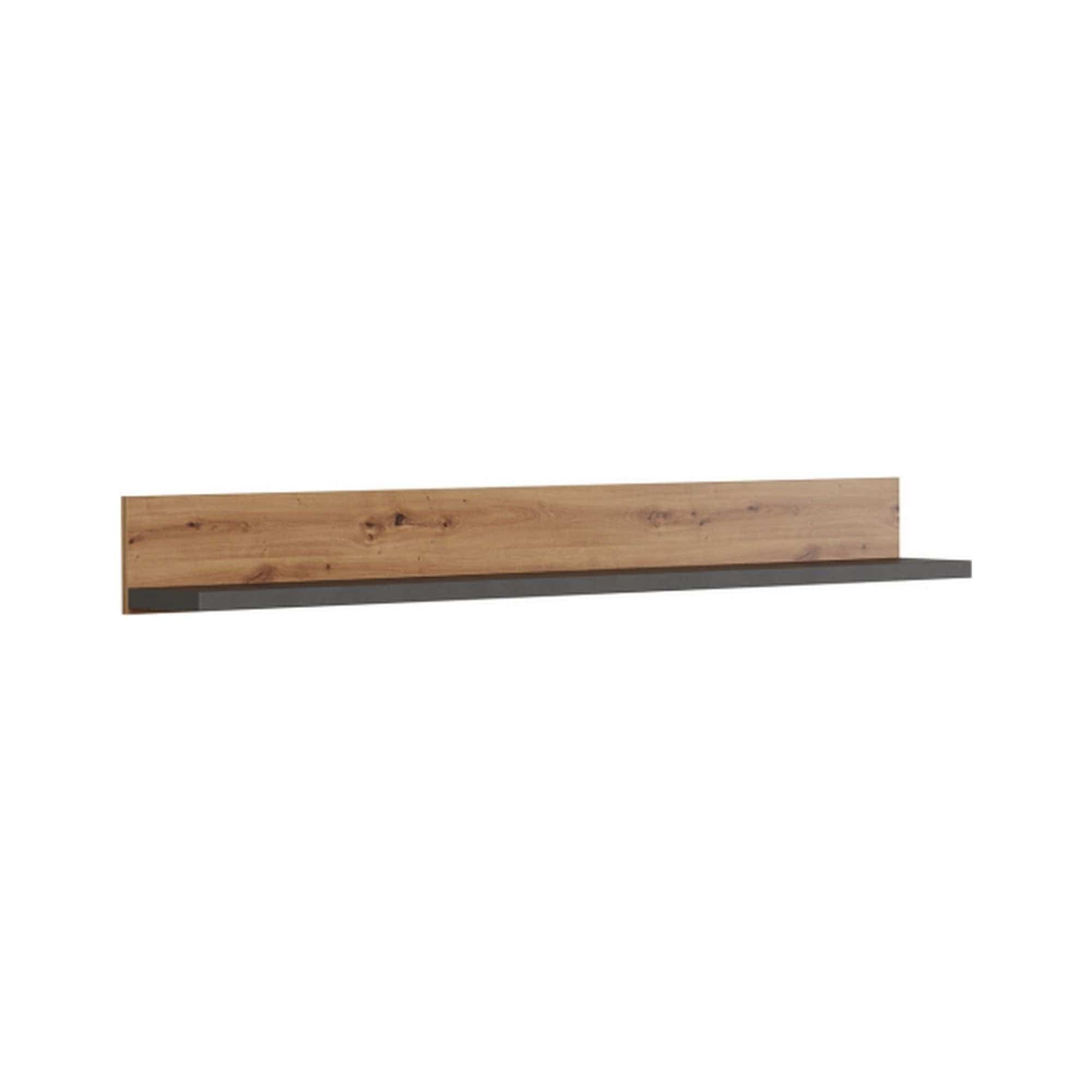 Polita FOLLOW, stejar artisan, PAL laminat, 180X22X20 cm