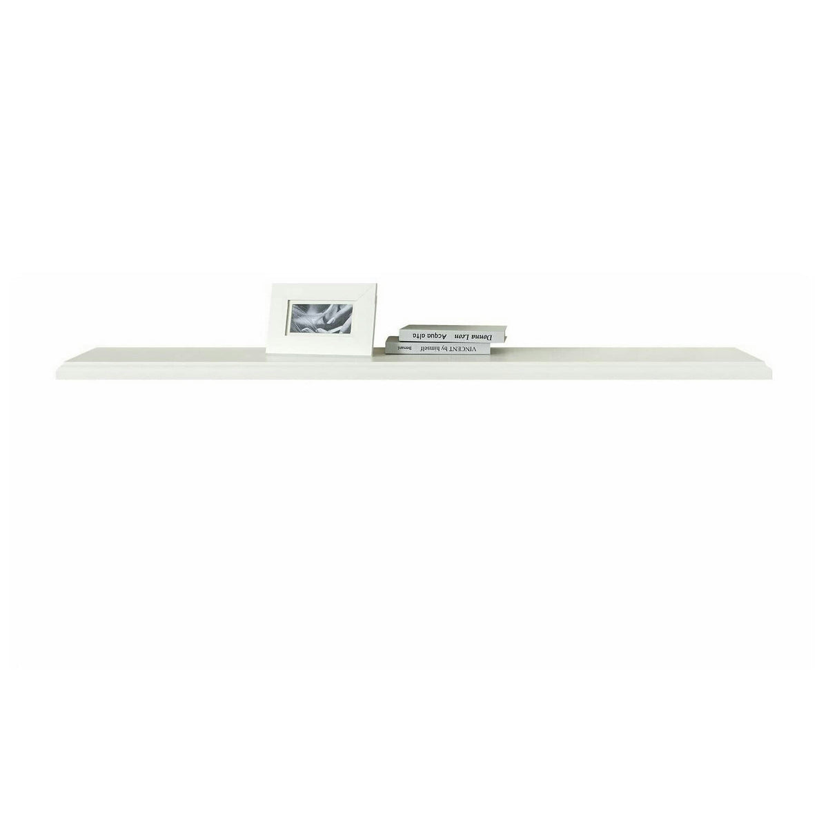 Polita IDENTO B, alb, PAL melaminat, 155x25x4 cm