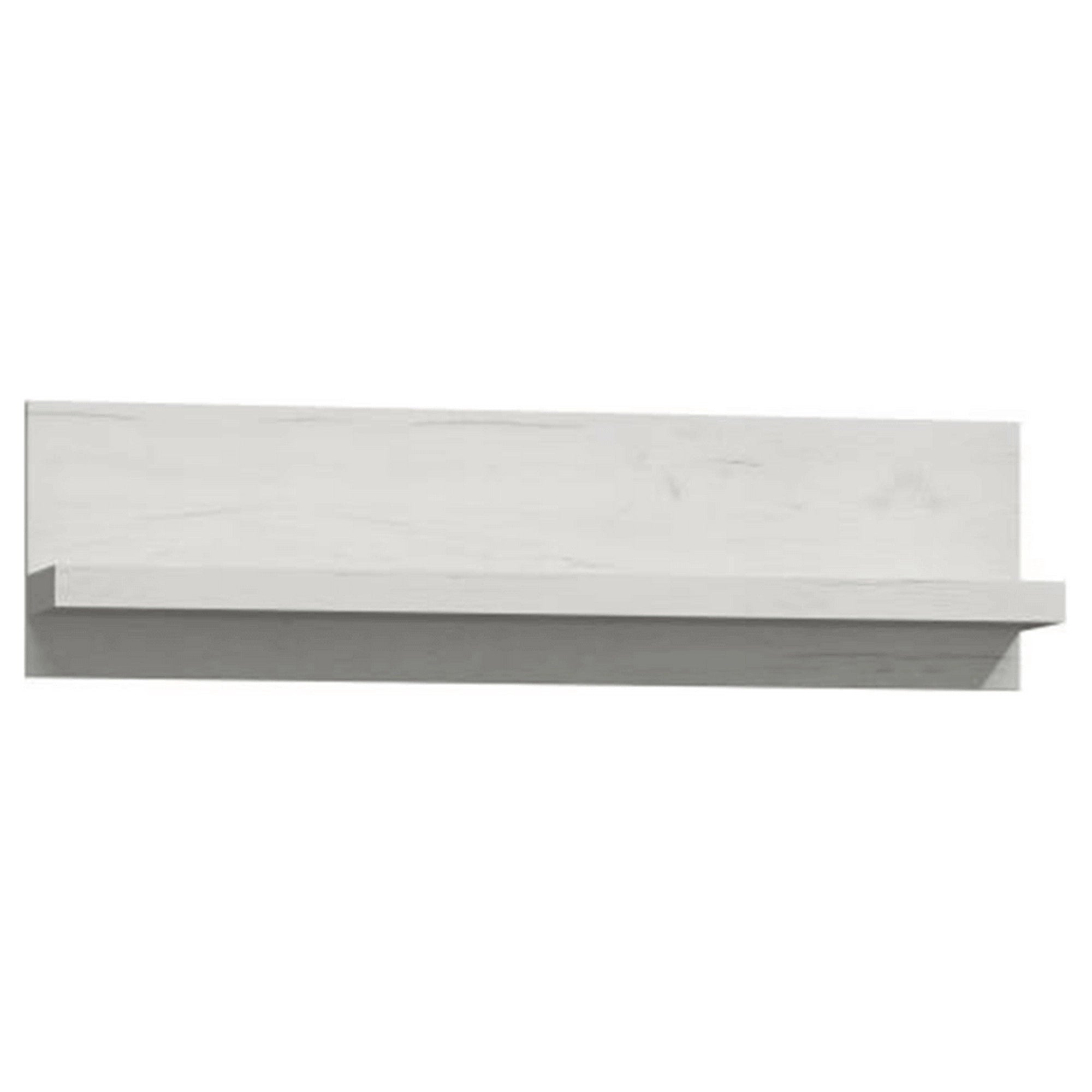 Polita INFINITY I-11, frasin alb, PAL melaminat, 120x18x32 cm
