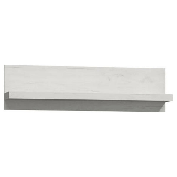 Polita INFINITY I-11, frasin alb, PAL melaminat, 120x18x32 cm