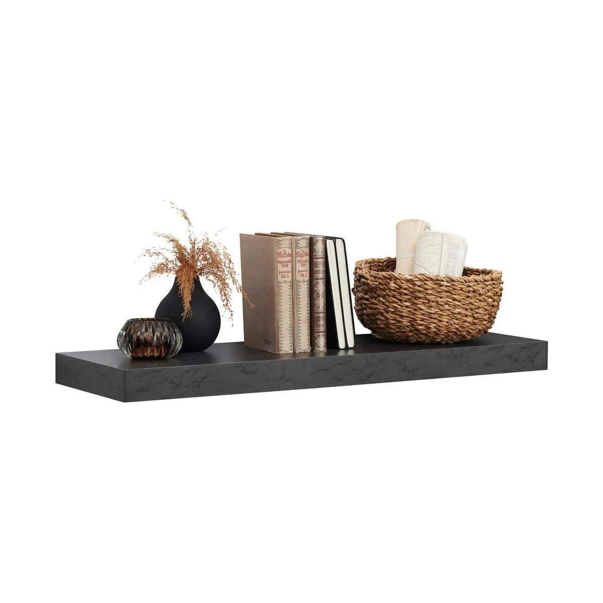 Polita ZACK, gri antracit, 50x25x5 cm