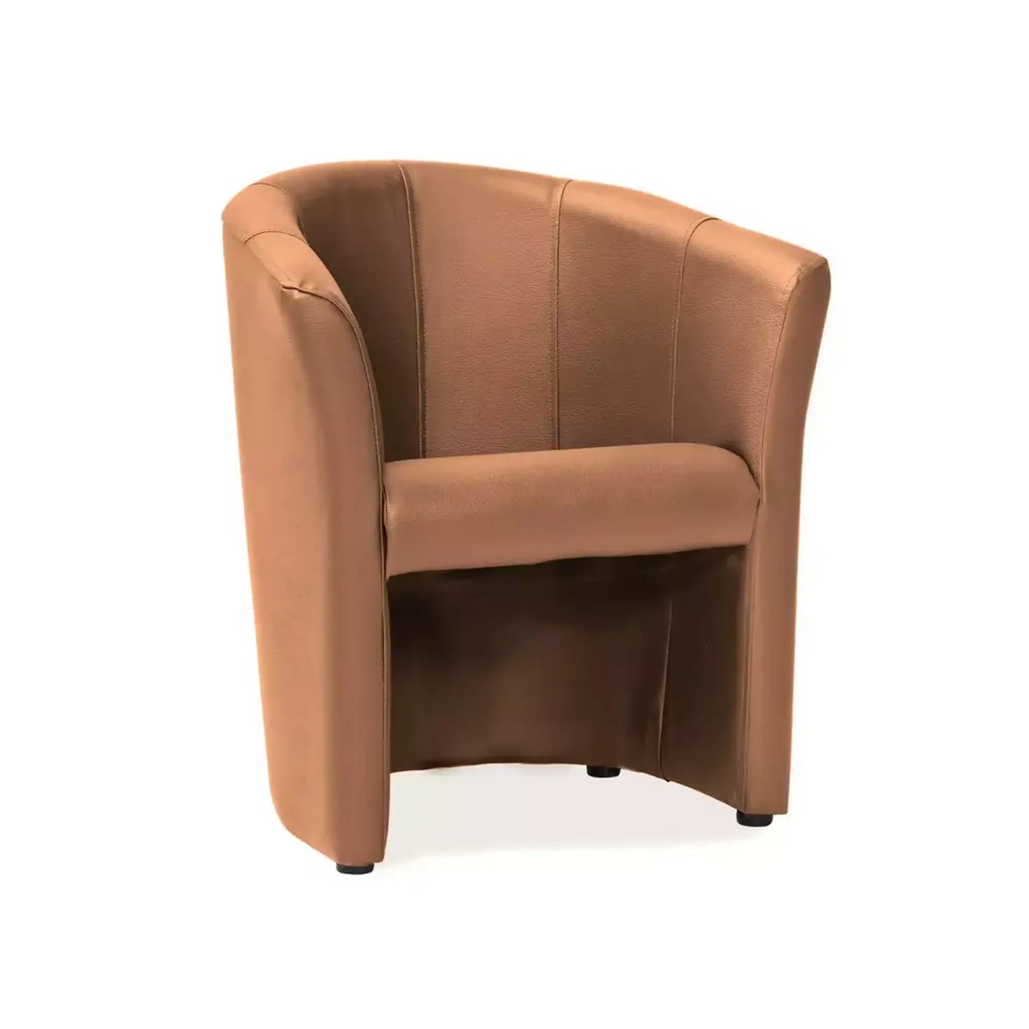 Fotoliu TM-1, bej, piele ecologica/plastic, 67x60x76 cm