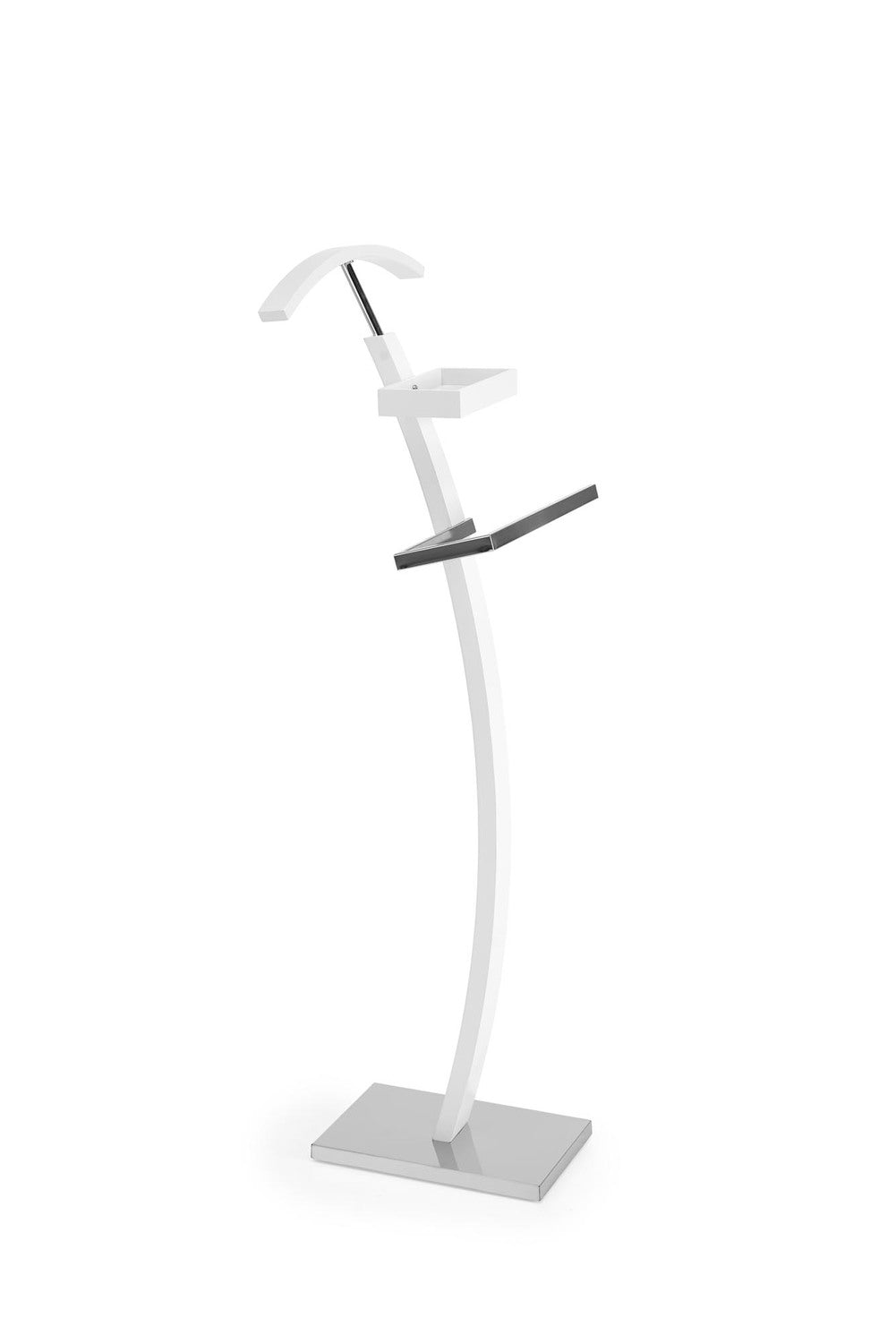 Stander haine WU13, alb, otel/lemn, 32x20x117 cm