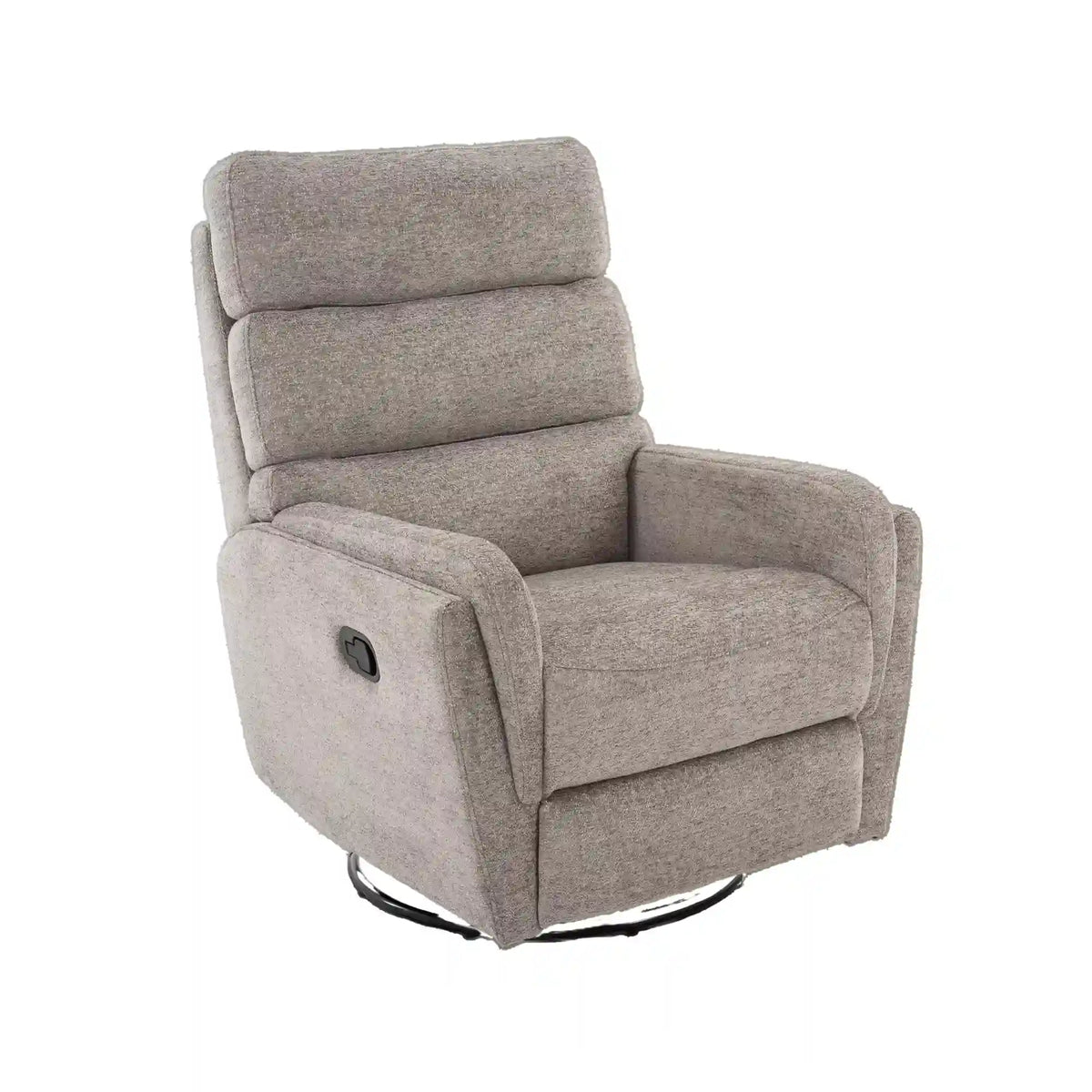 Fotoliu recliner ARGOS, stofa clasica gri - Raven 07, 78x82/162x107 cm