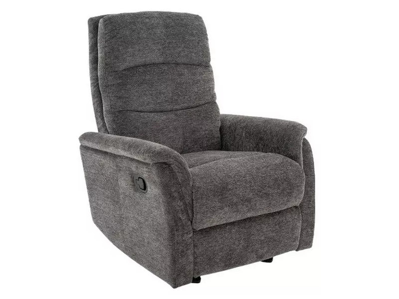 Fotoliu recliner JOWIS, stofa clasica gri - Raven 07, 78x98/160x102 cm