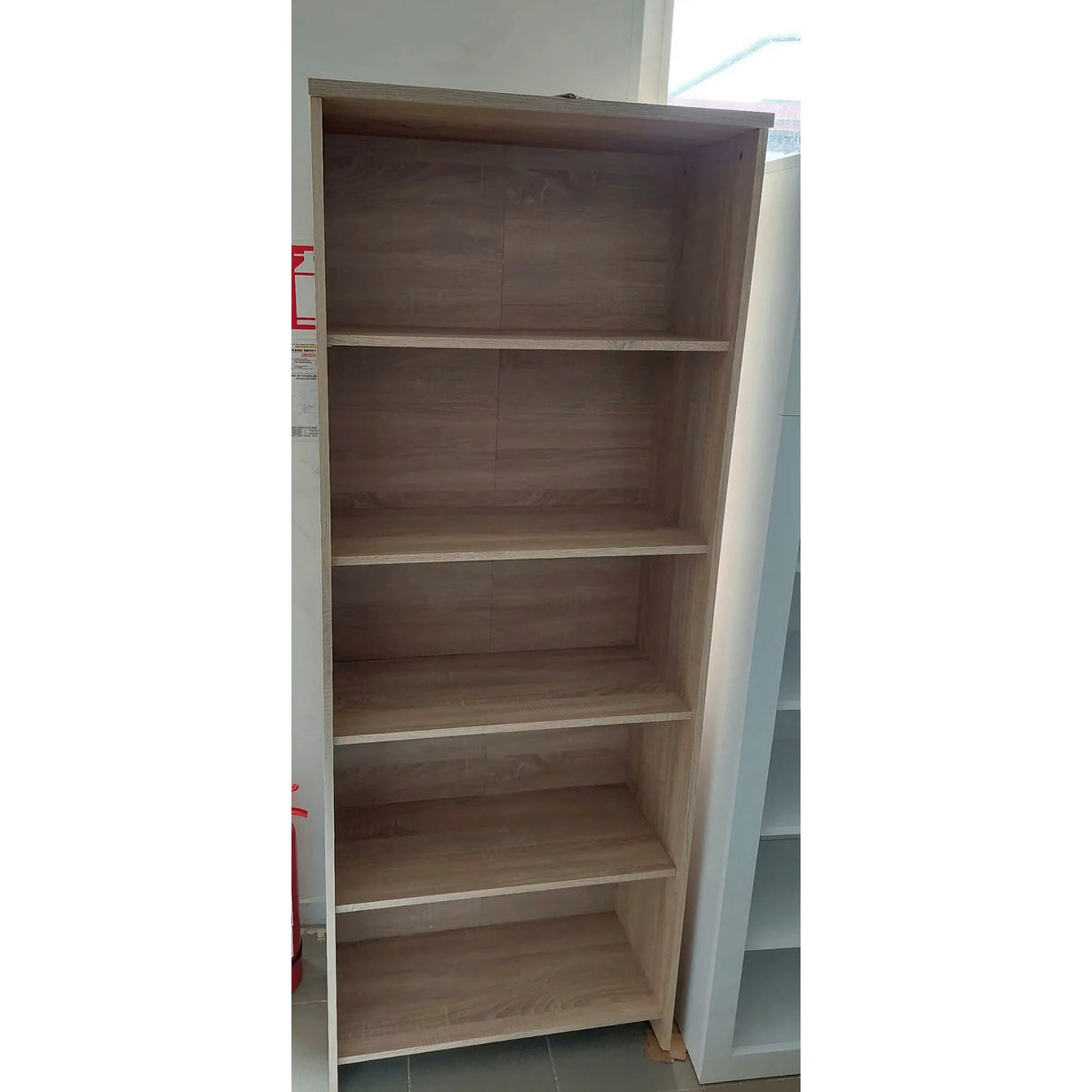 PRODUS RESIGILAT - Biblioteca JOHAN 2 NEW 04, stejar sonoma, PAL, 73x34x186 cm