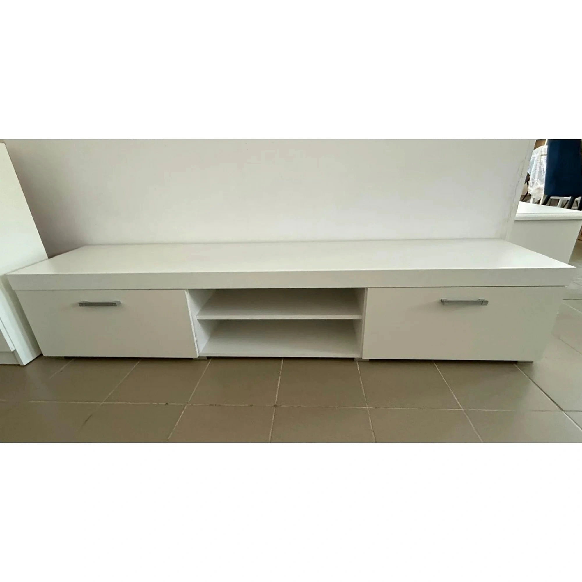 PRODUS RESIGILAT - Comoda TV SAMBA, alb, PAL, 200x39x45 cm