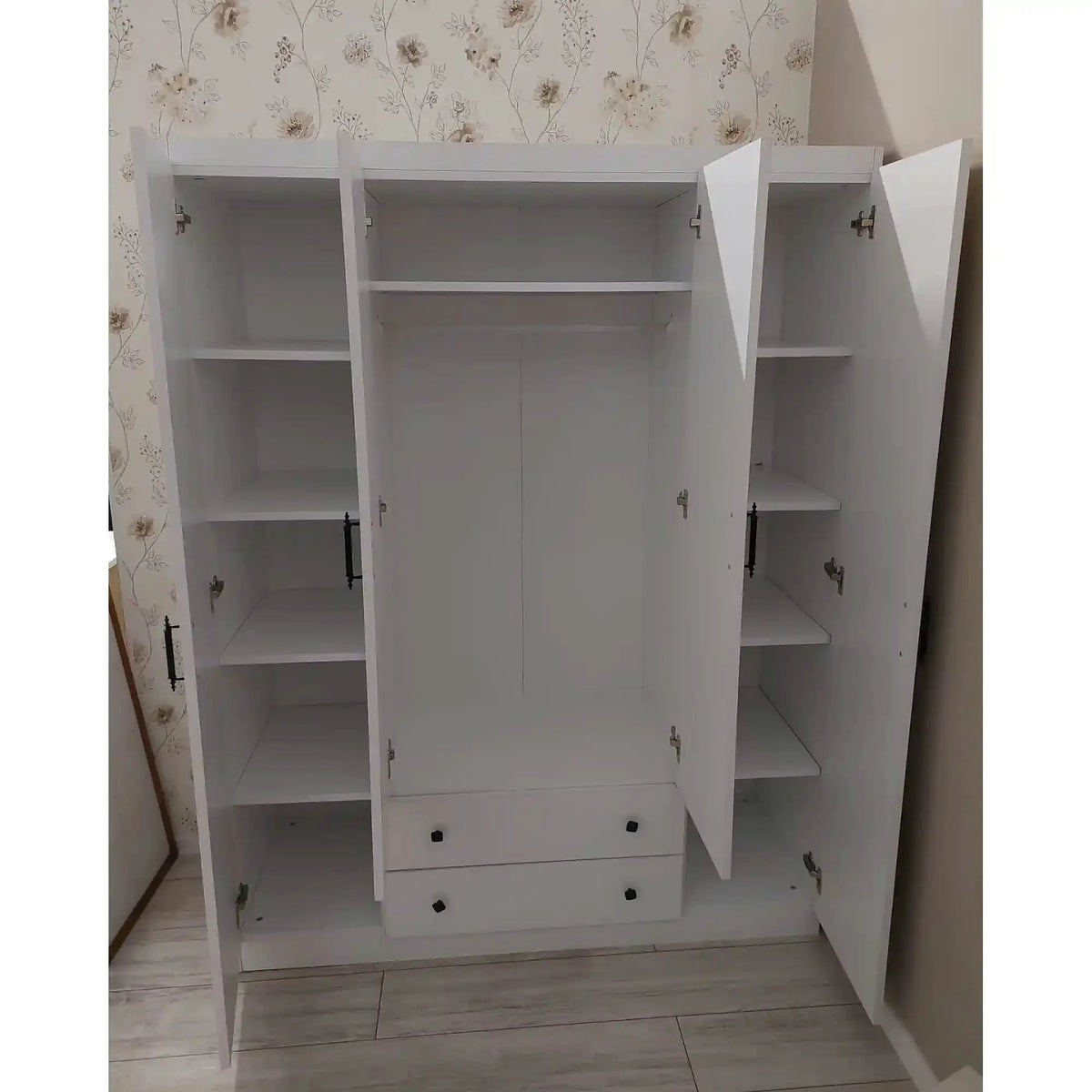 PRODUS RESIGILAT - Dulap LAVINIA 004, alb, PAL, cu oglinda, 140x50x186 cm