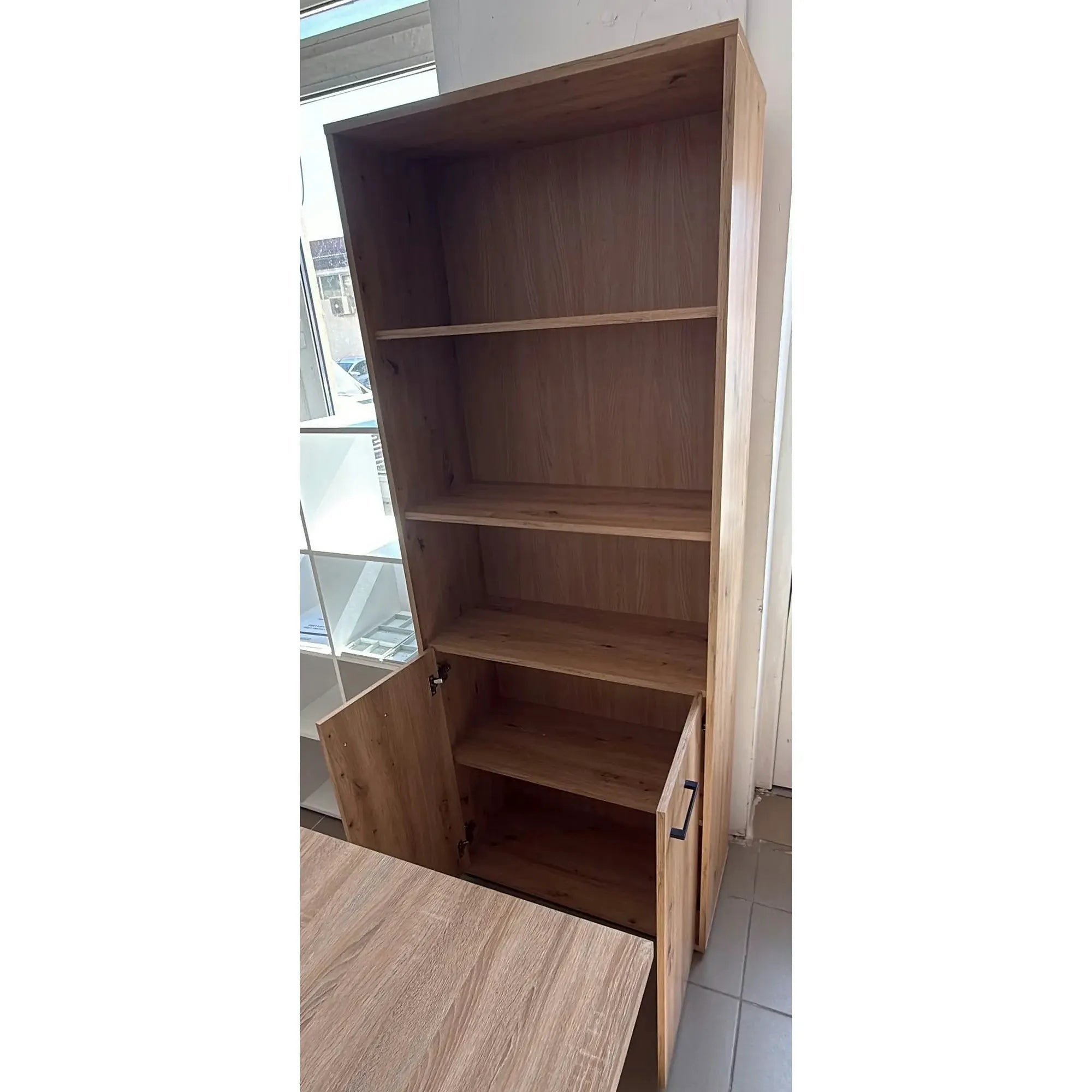 PRODUS RESIGILAT - Dulap SPACE OFFICE, stejar artisan, PAL, 80x37x203 cm