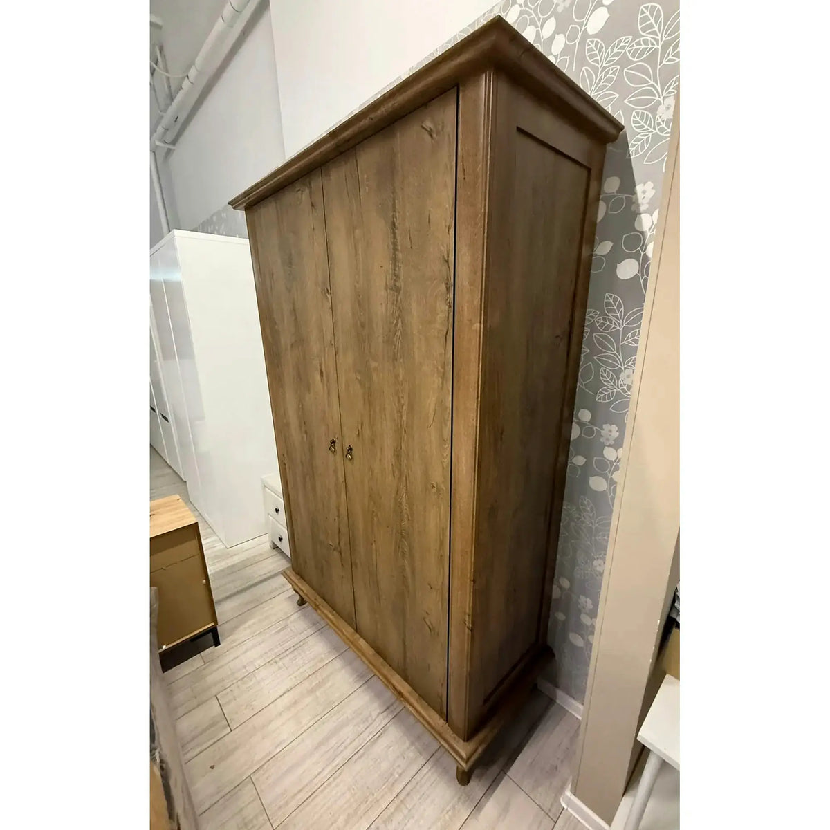 PRODUS RESIGILAT - Dulap VILAR DA1, stejar lefkas, DTD, cu 2 usi, 125x57x196 cm
