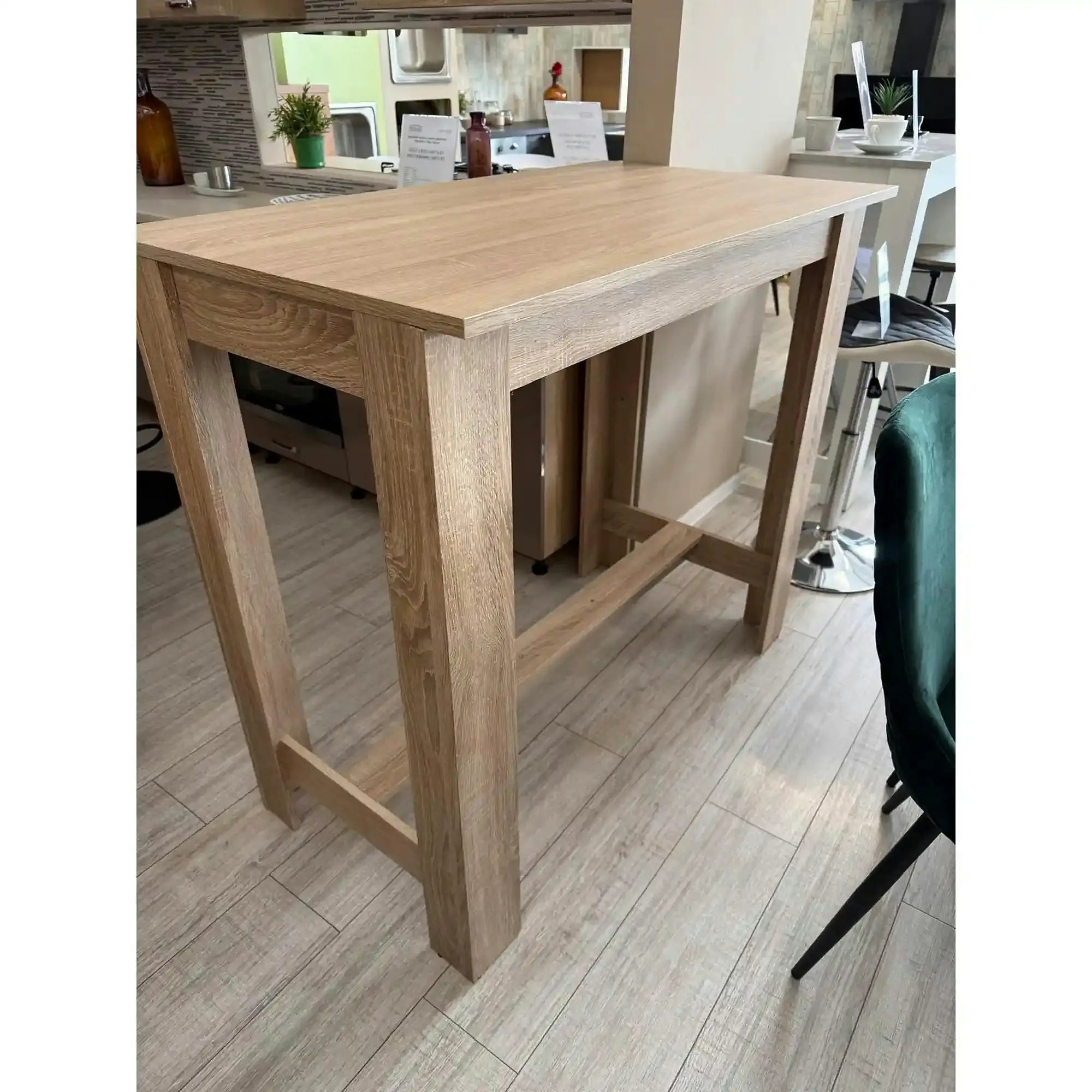 PRODUS RESIGILAT - Masa bar HUGO, stejar sonoma, PAL, 120x58x108 cm