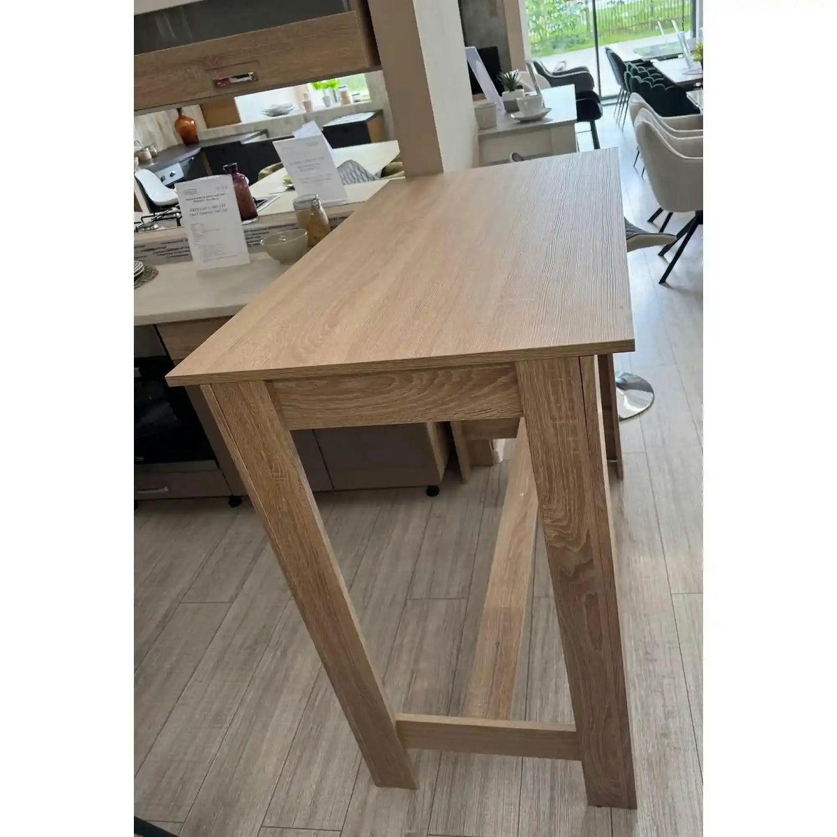 PRODUS RESIGILAT - Masa bar HUGO, stejar sonoma, PAL, 120x58x108 cm