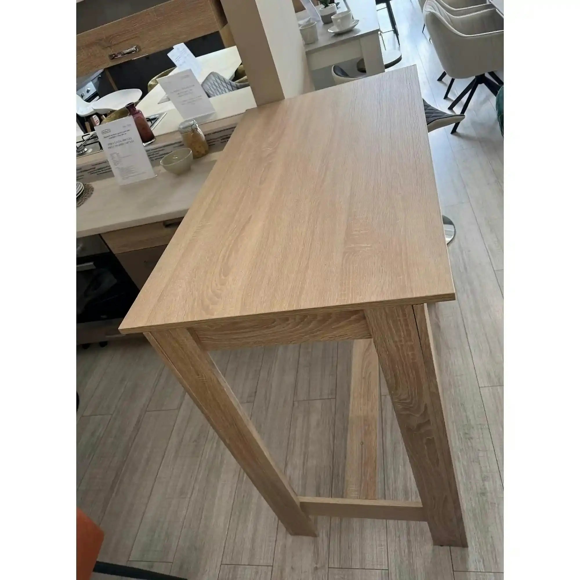 PRODUS RESIGILAT - Masa bar HUGO, stejar sonoma, PAL, 120x58x108 cm