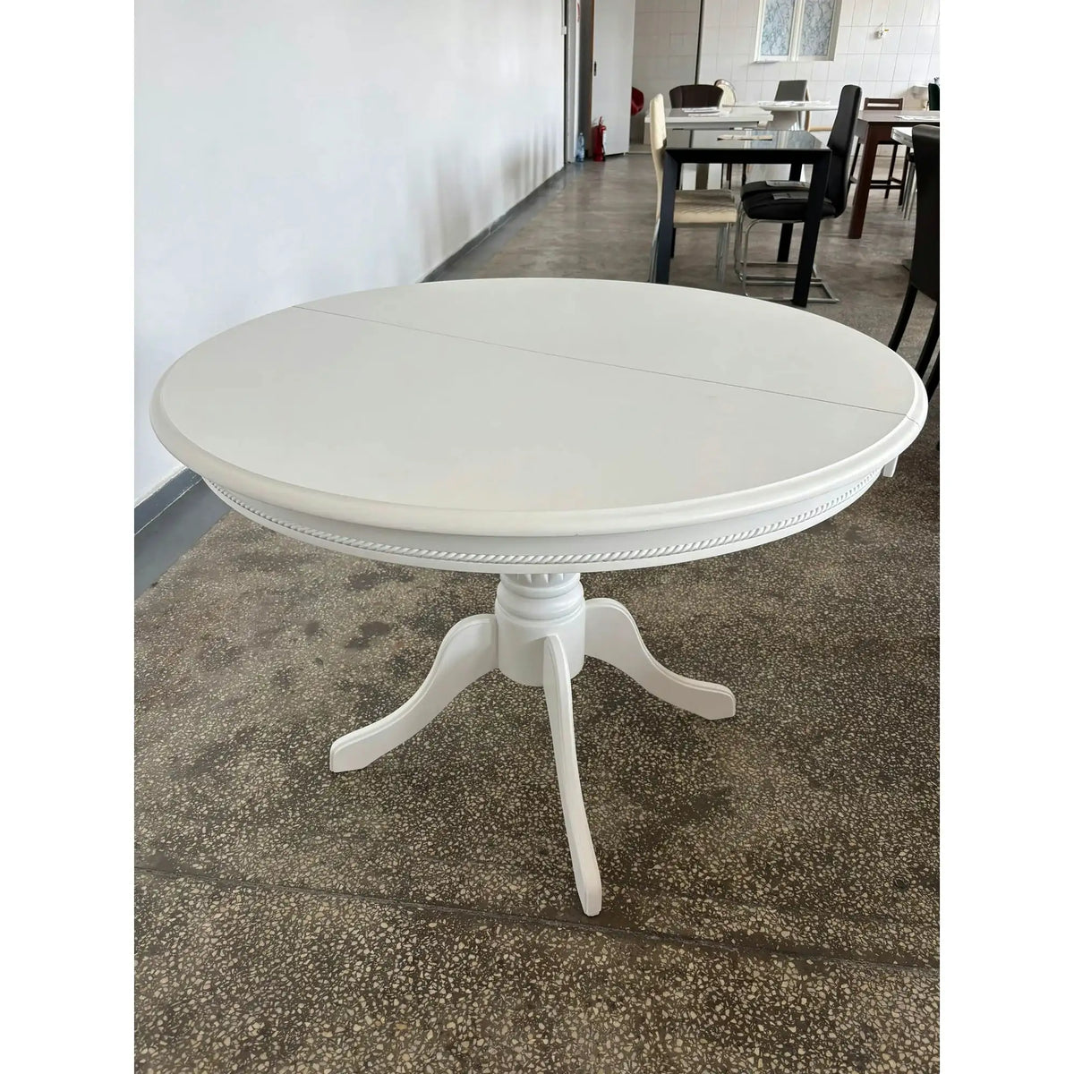 PRODUS RESIGILAT - Masa extensibila alba lemn Olivia, 106/141x106x76 cm