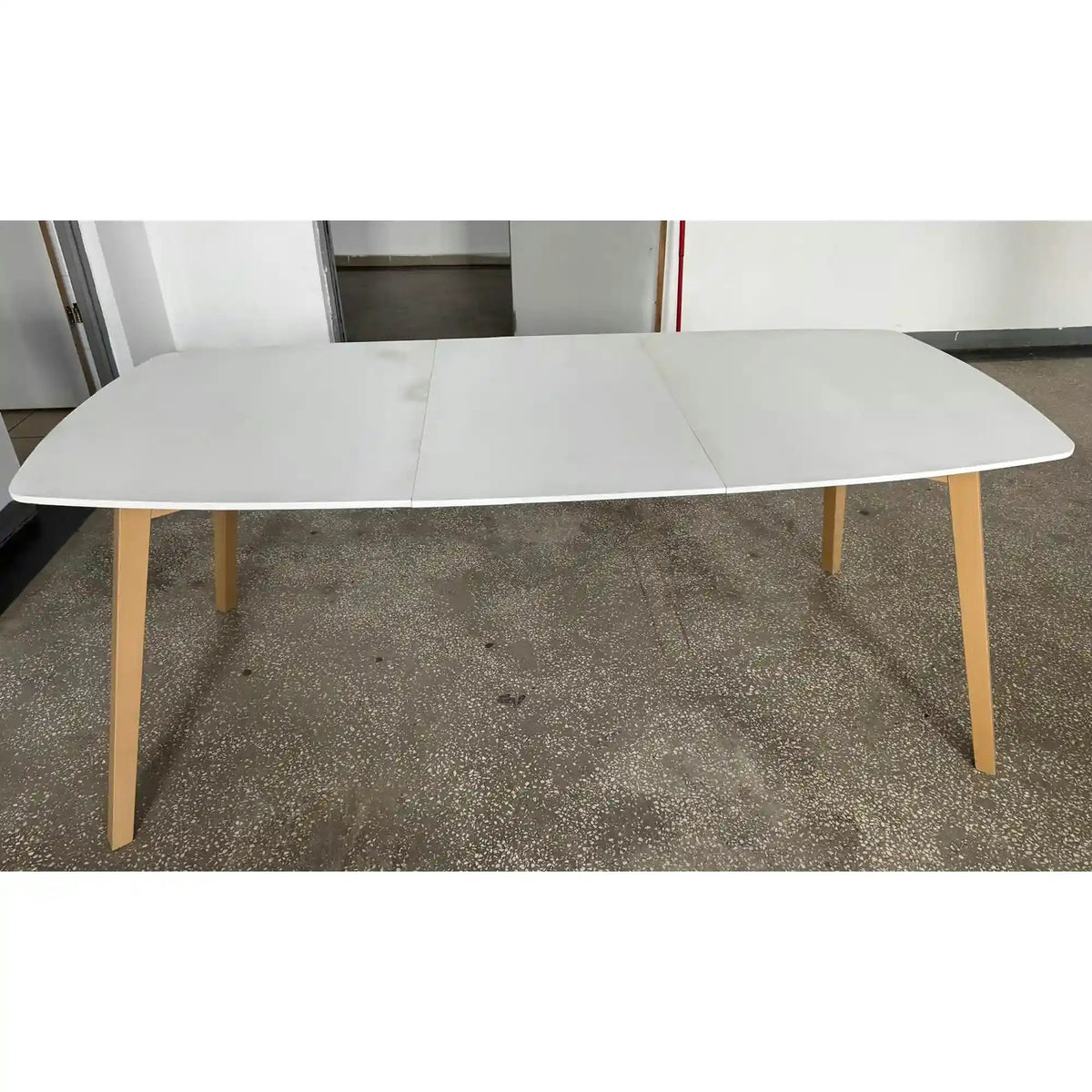 PRODUS RESIGILAT - Masa KAJETAN, stejar/alb, PAL, 135/185x82x76 cm