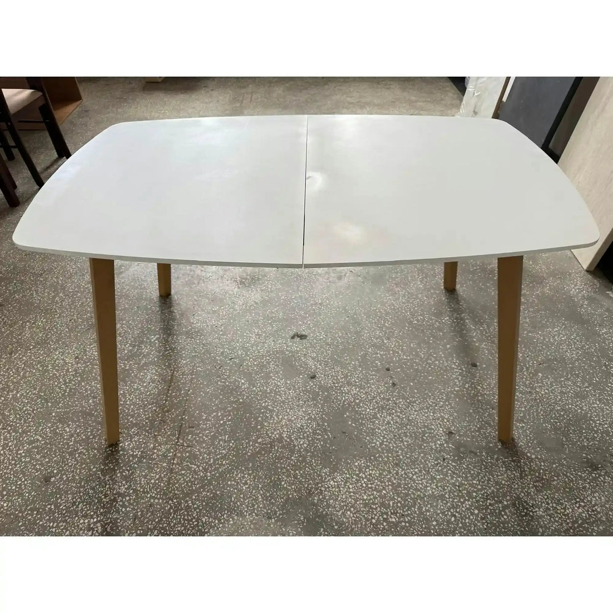 PRODUS RESIGILAT - Masa KAJETAN, stejar/alb, PAL, 135/185x82x76 cm