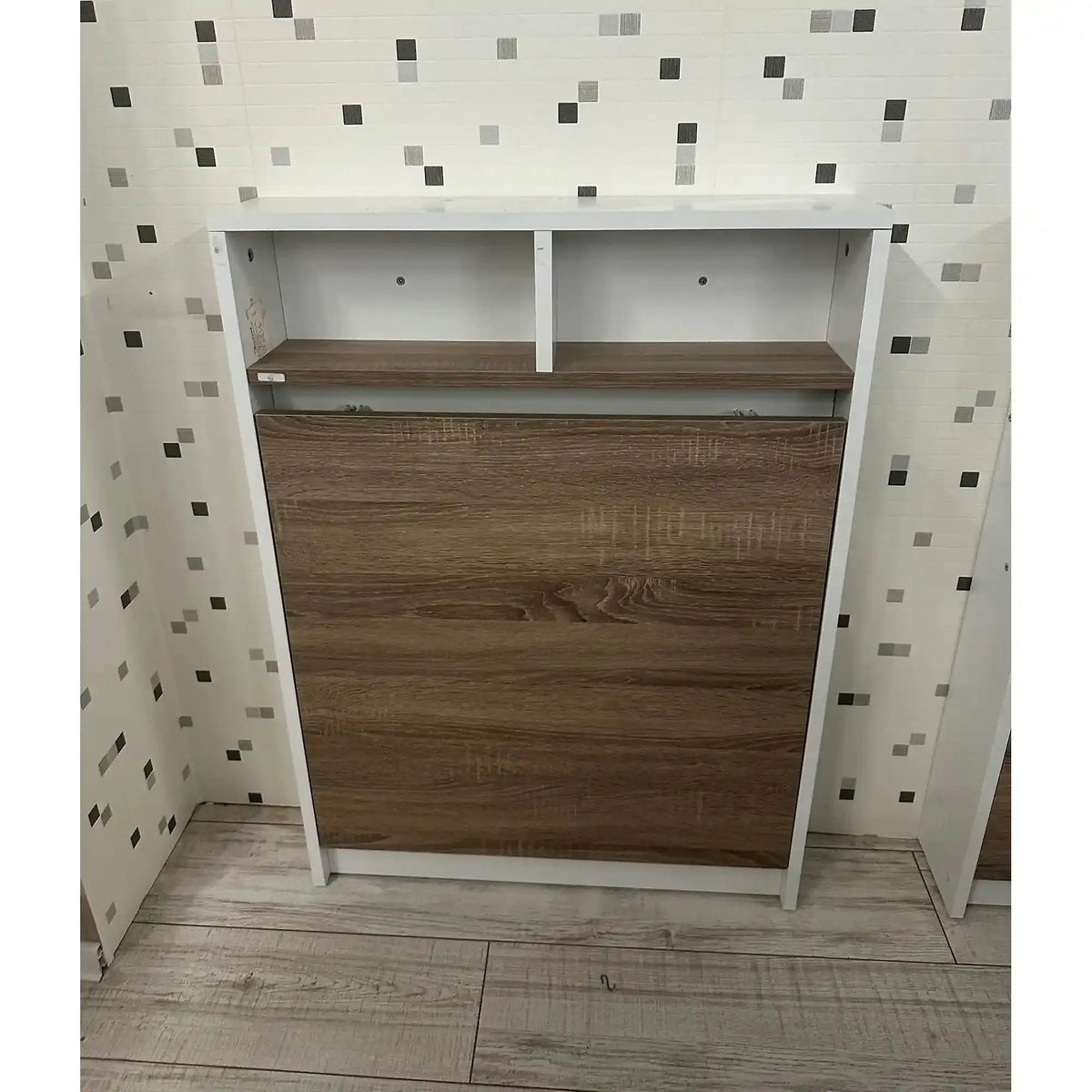 PRODUS RESIGILAT - Masa pliabila 793ELG3803, stejar/alb, PAL, 70x15x90 cm
