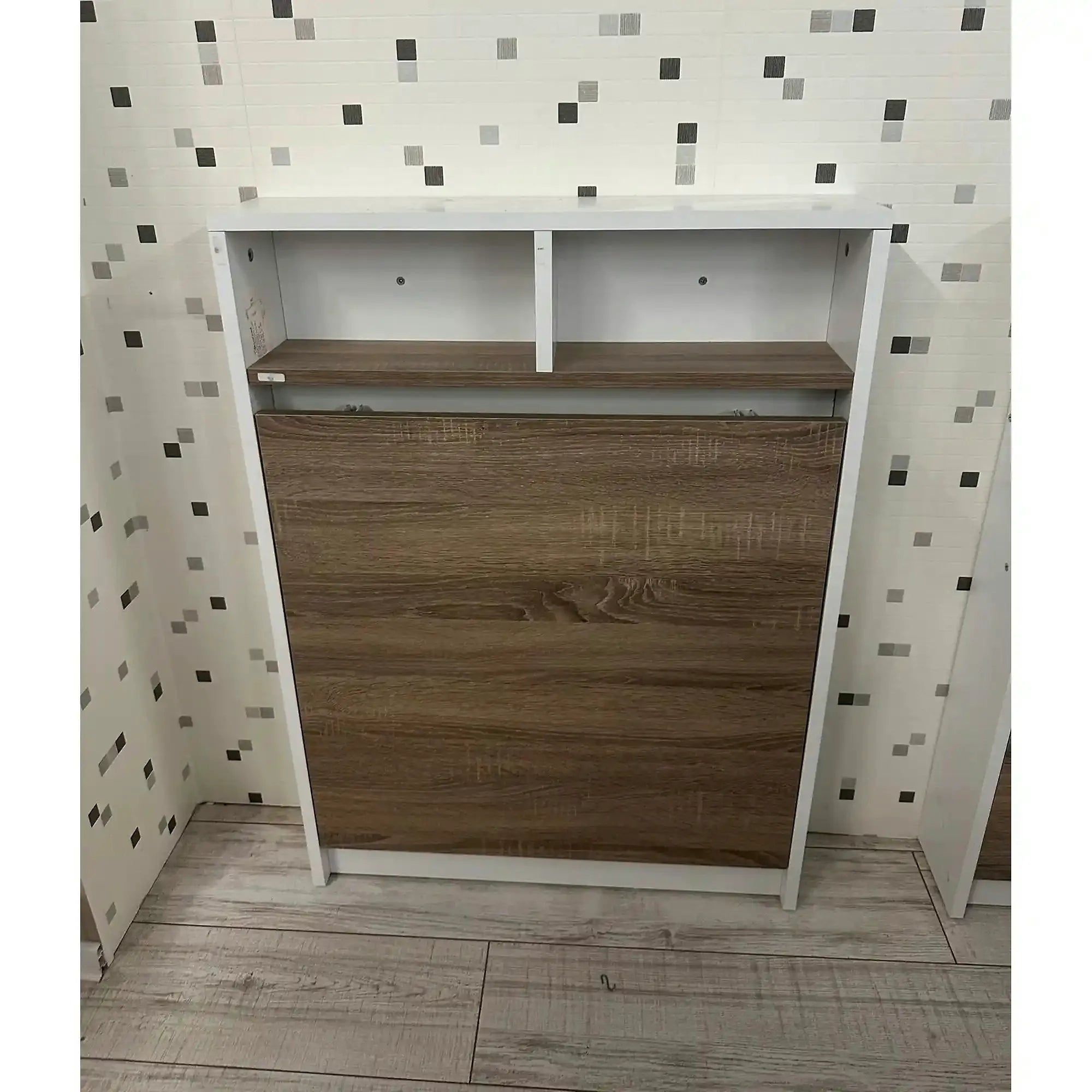 PRODUS RESIGILAT - Masa pliabila 793ELG3803, stejar/alb, PAL, 70x15x90 cm