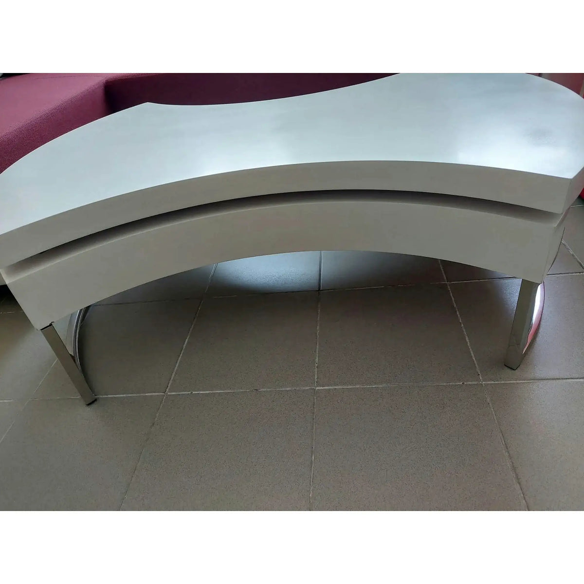 PRODUS RESIGILAT - Masuta cafea AUREA, alb, 115x80x38 cm